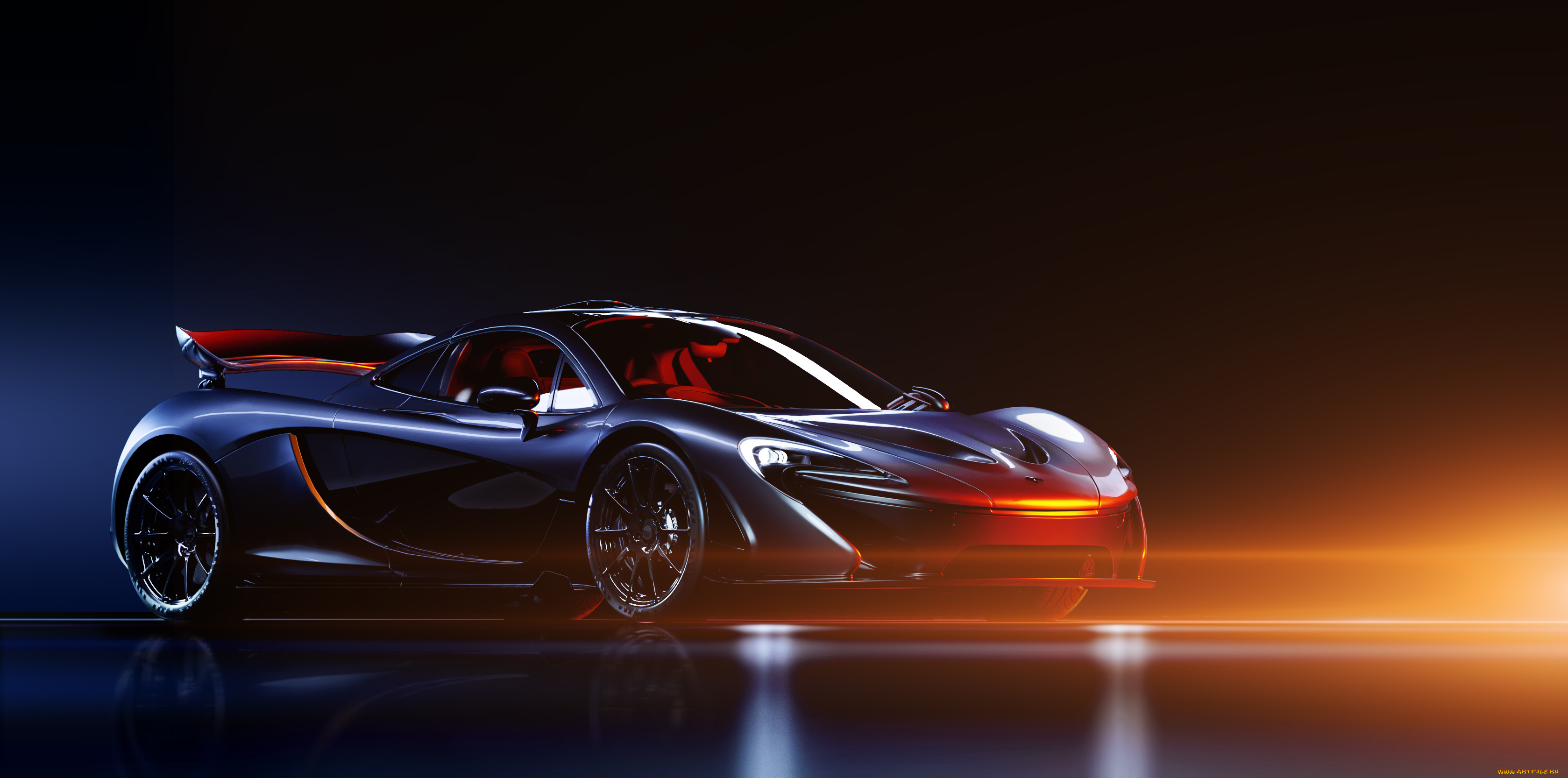 автомобили, mclaren, темный, свет