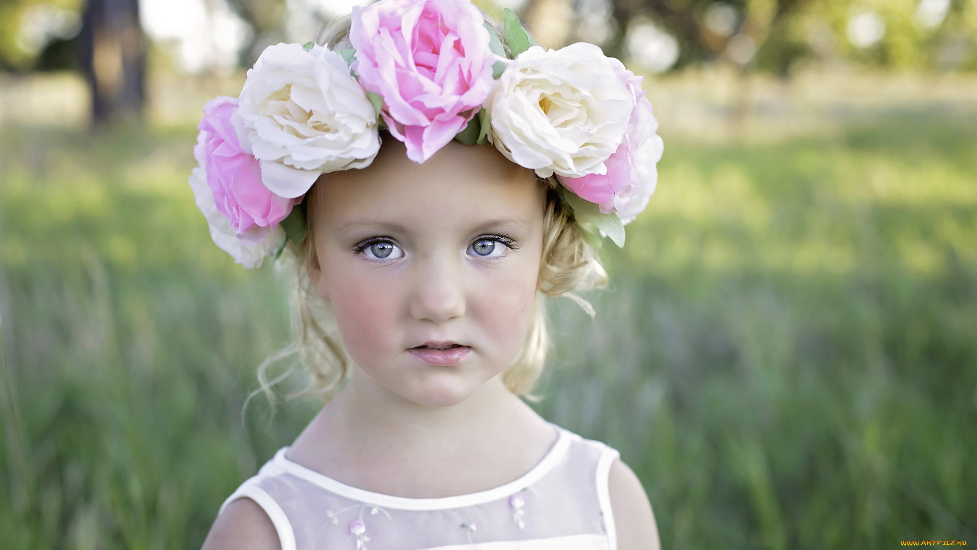 разное, дети, девочка, цветы, венок