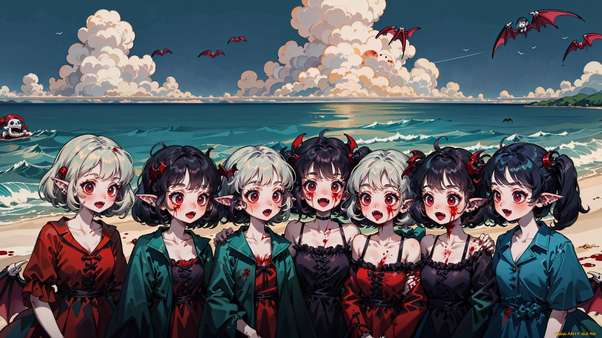 аниме, ангелы, , демоны, нейросети, графика, нейроарт, ai, art, нейронные, сети, рисунки, нейро, искусство