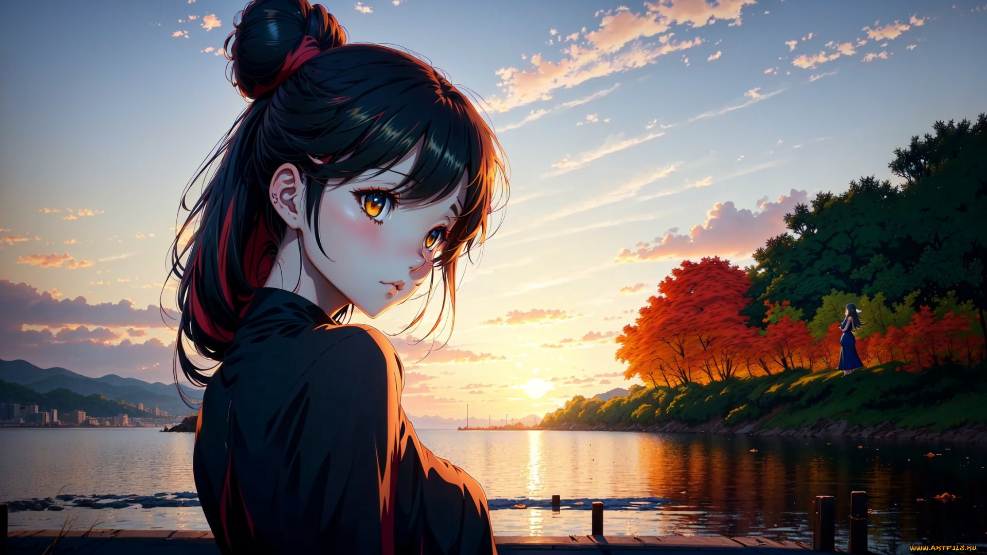 аниме, пейзажи, , природа, нейросети, графика, нейроарт, ai, art, нейронные, сети, рисунки, нейро, искусство