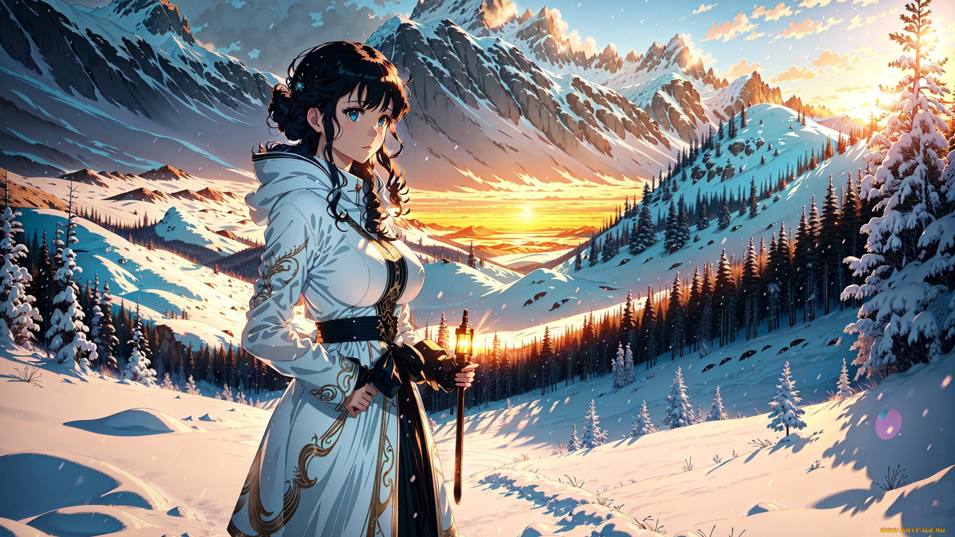 аниме, пейзажи, , природа, нейросети, графика, нейроарт, ai, art, нейронные, сети, рисунки, нейро, искусство