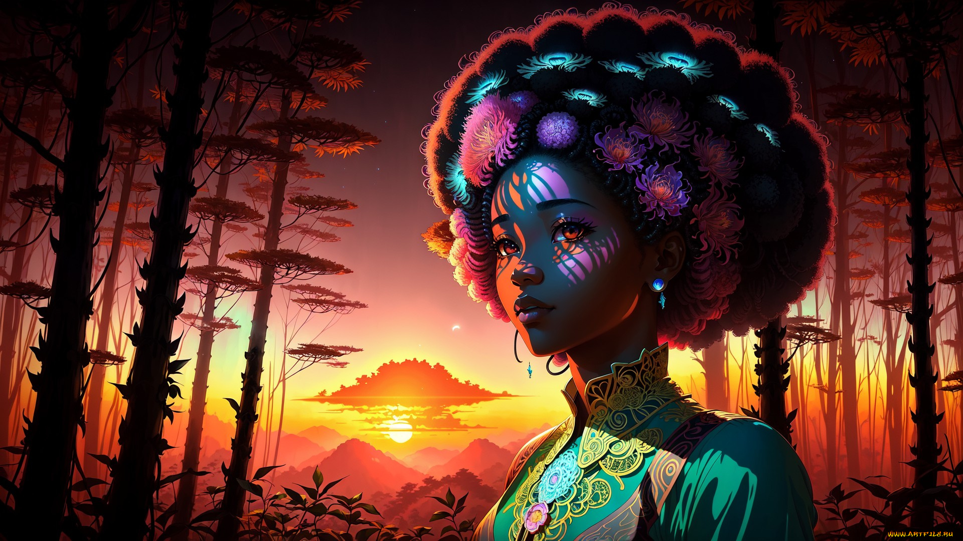 аниме, пейзажи, , природа, нейросети, графика, нейроарт, ai, art, нейронные, сети, рисунки, нейро, искусство