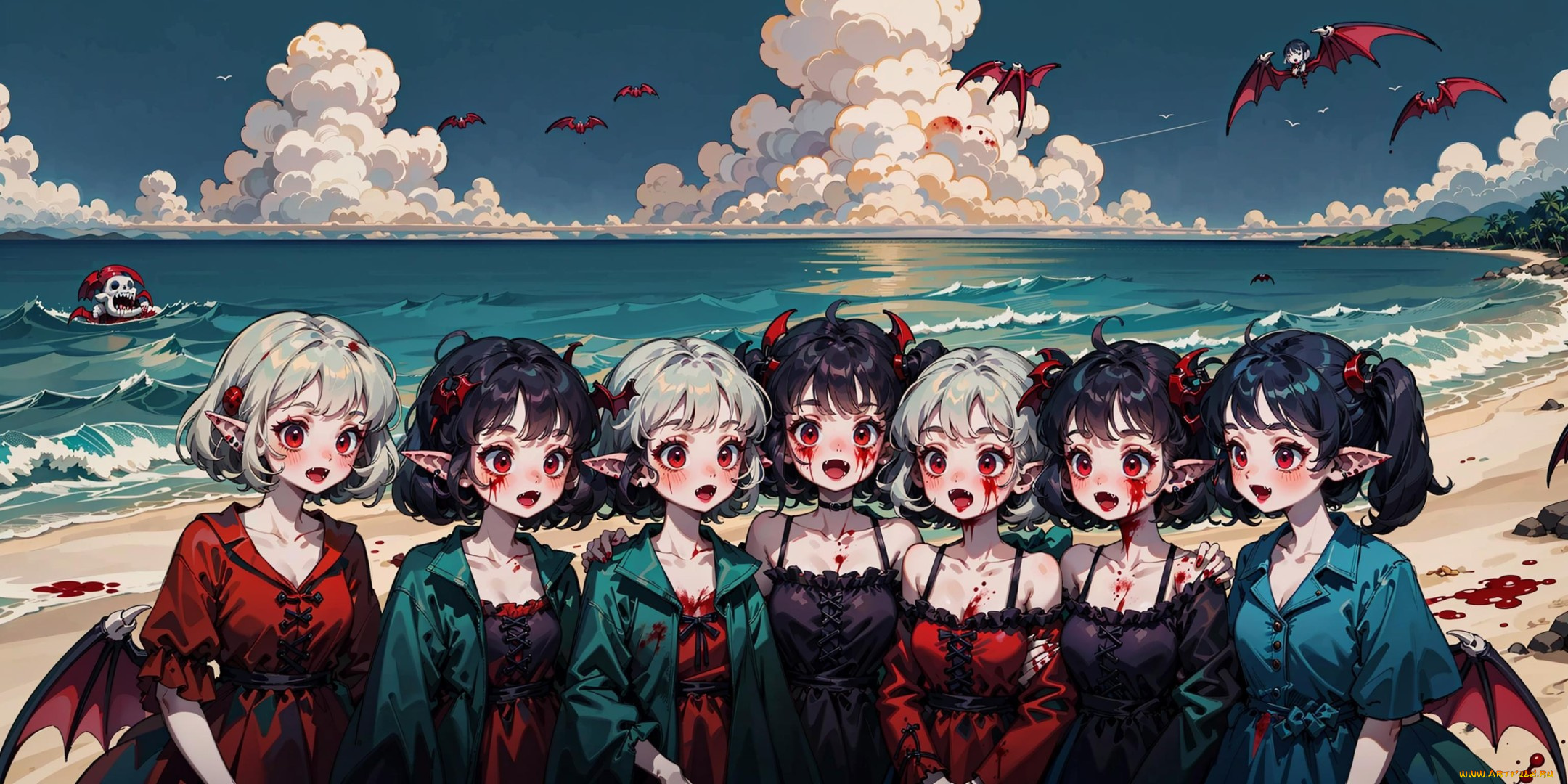 аниме, ангелы, , демоны, нейросети, графика, нейроарт, ai, art, нейронные, сети, рисунки, нейро, искусство