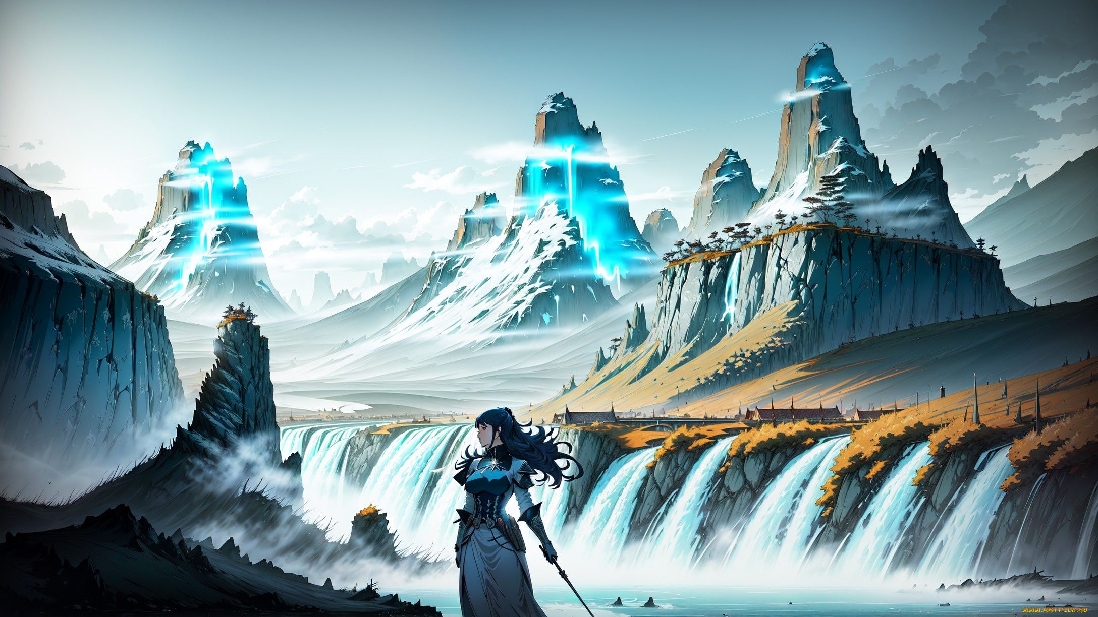 аниме, пейзажи, , природа, нейросети, графика, нейроарт, ai, art, нейронные, сети, рисунки, нейро, искусство