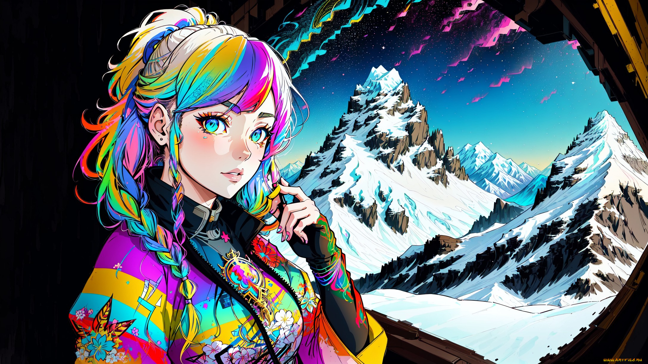 аниме, зима, , новый, год, , рождество, нейросети, графика, нейроарт, ai, art, нейронные, сети, рисунки, нейро, искусство