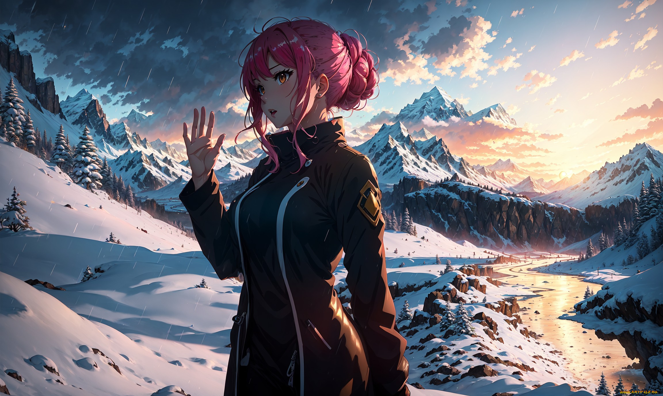 аниме, пейзажи, , природа, нейросети, графика, нейроарт, ai, art, нейронные, сети, рисунки, нейро, искусство