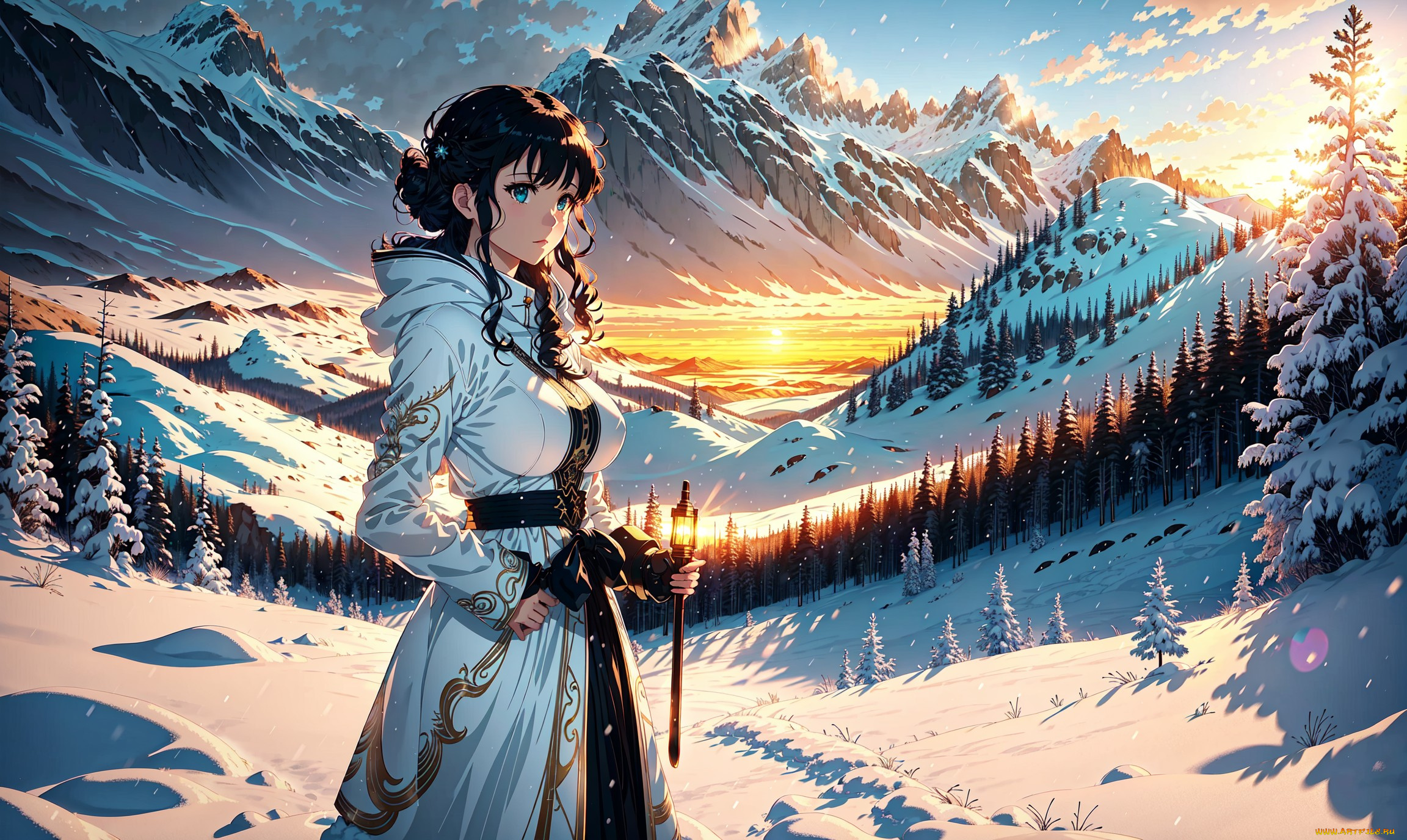 аниме, пейзажи, , природа, нейросети, графика, нейроарт, ai, art, нейронные, сети, рисунки, нейро, искусство