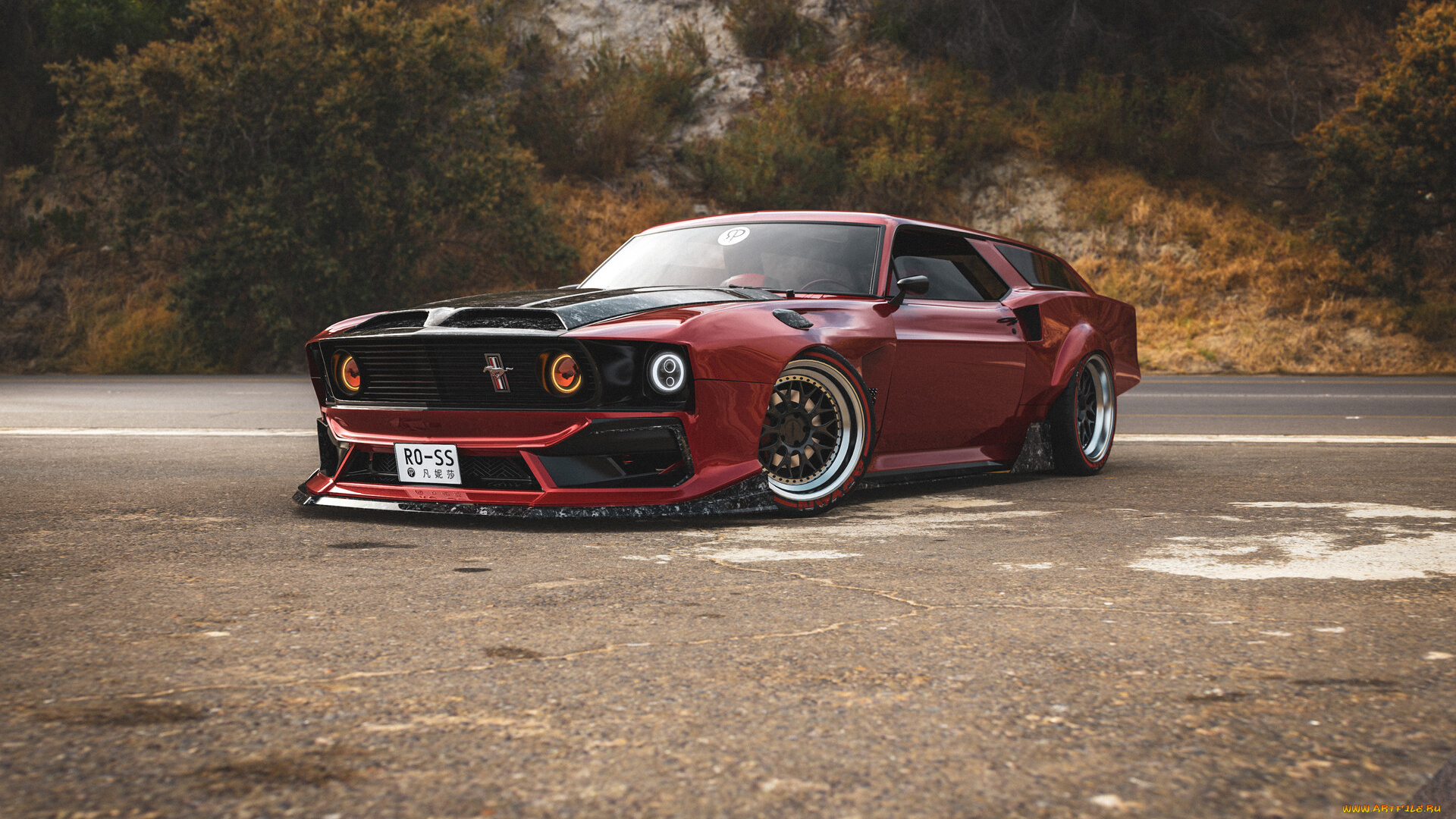 ford, mustang, boss, 429, автомобили, 3д, ford, mustang, boss, 429, shooting, brake, tuning, car, тюнинг, авто