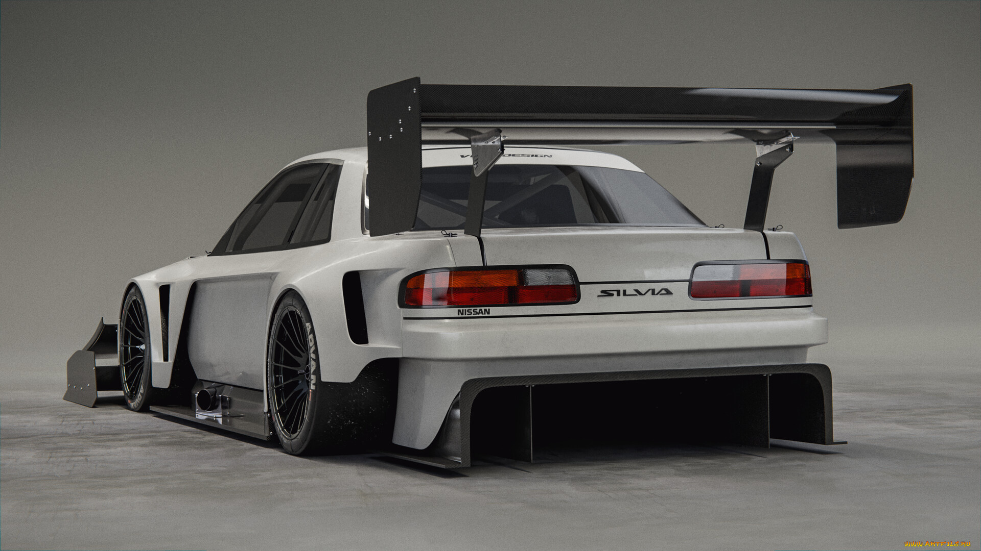 nissan, silvia, s13, автомобили, 3д, nissan, silvia, s13, time, attack, tuning, car, тюнинг, авто