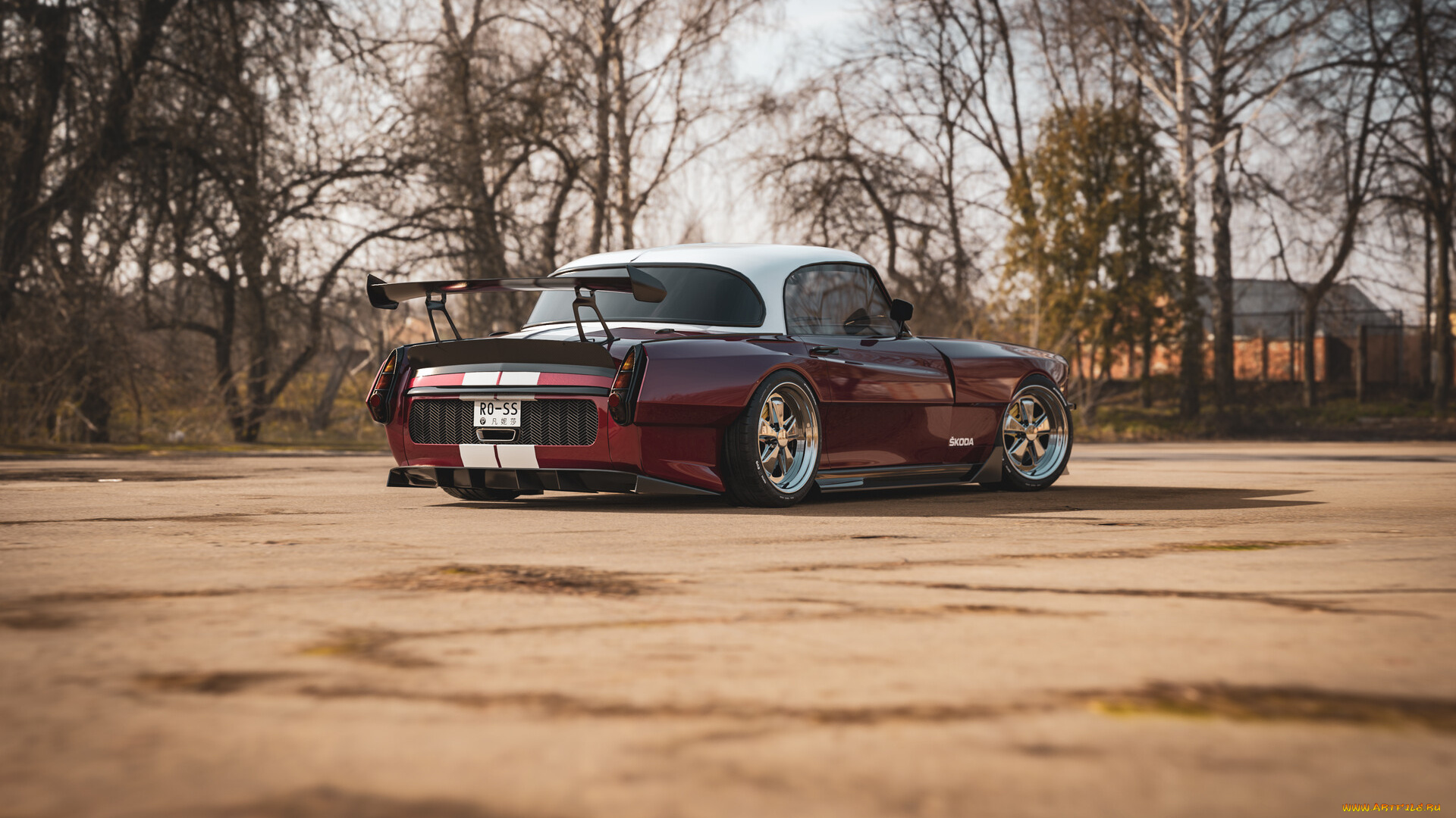 skoda, 1000mb, coupe, автомобили, 3д, skoda, 1000mb, coupe, widebody, tuning, car, тюнинг, авто