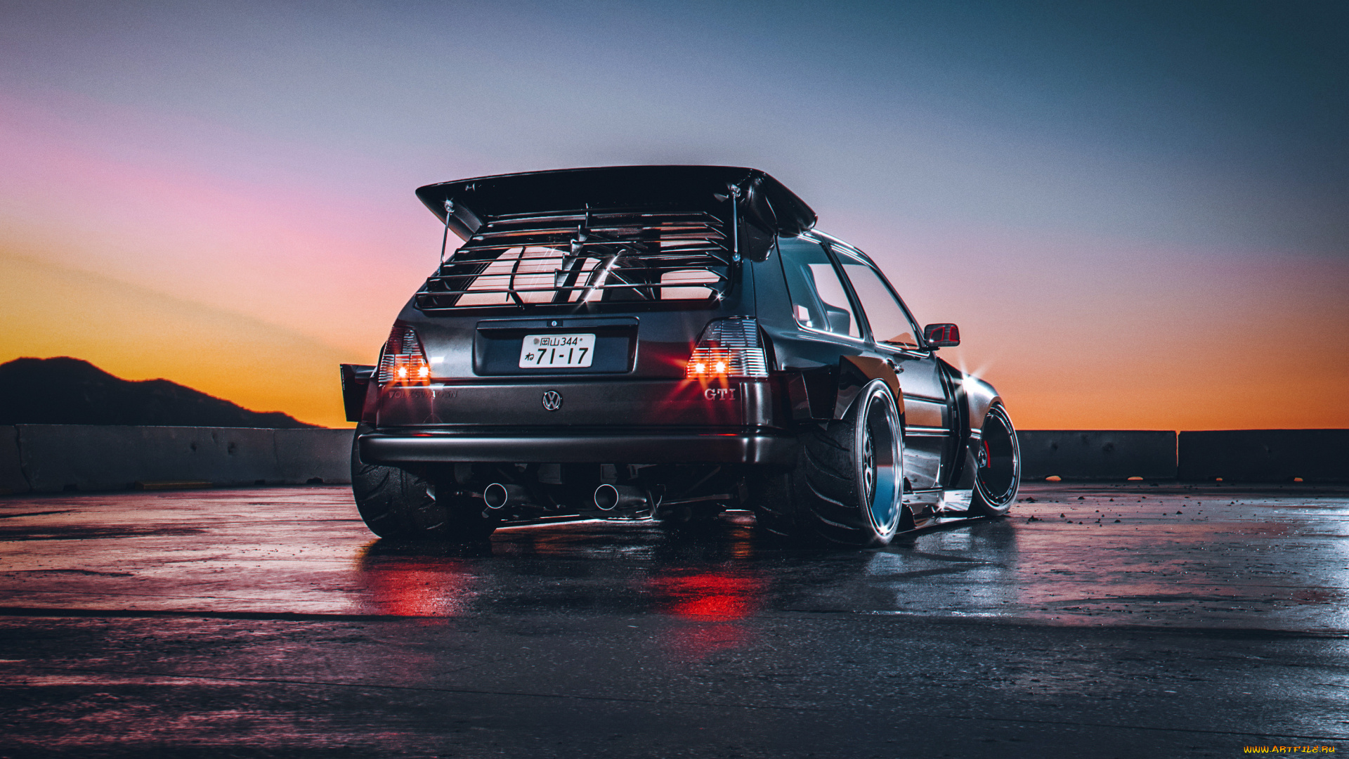 volkswagen, golf, mk2, автомобили, 3д, volkswagen, golf, mk2, kyza, tuning, car, тюнинг, авто