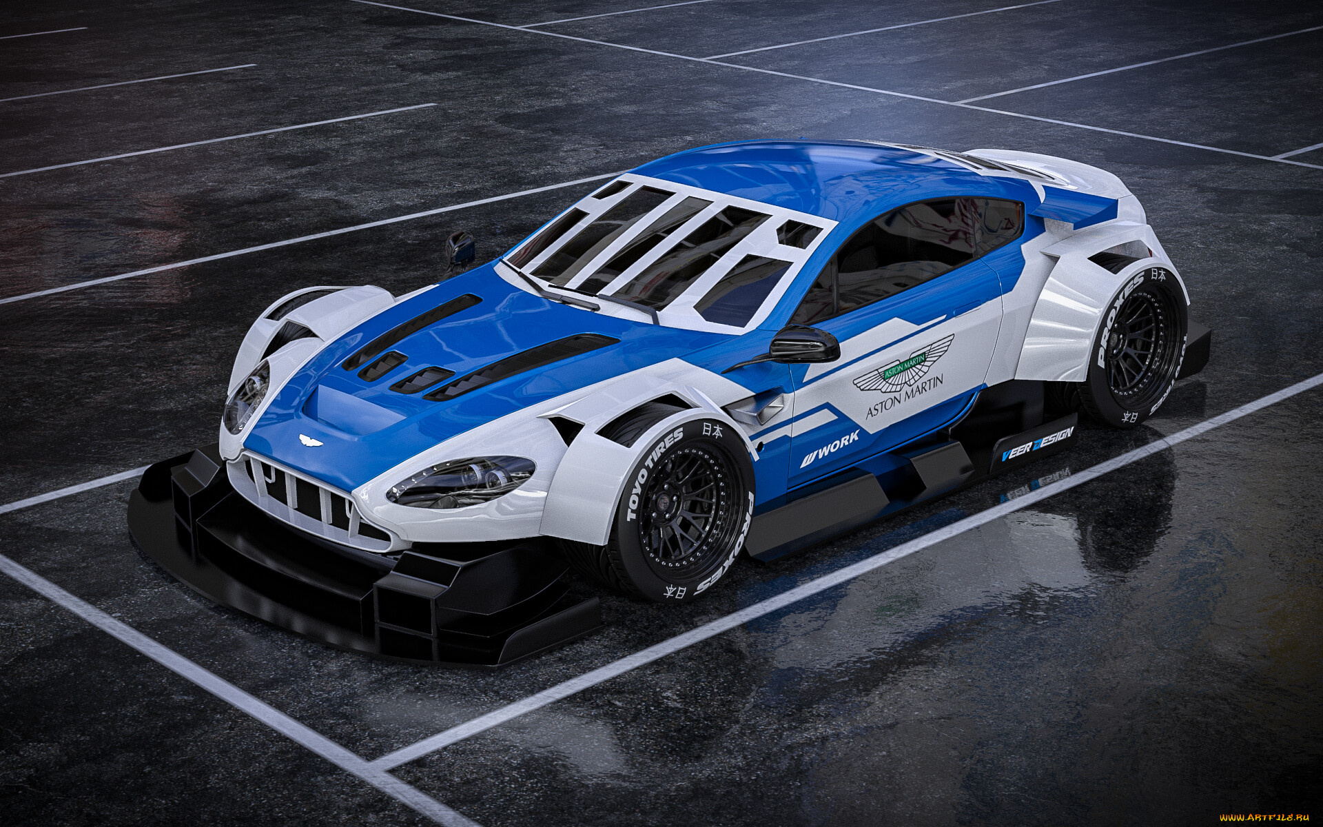 aston, martin, v12, vantage, автомобили, 3д, aston, martin, v12, vantage, widebody, tuning, car, тюнинг, авто