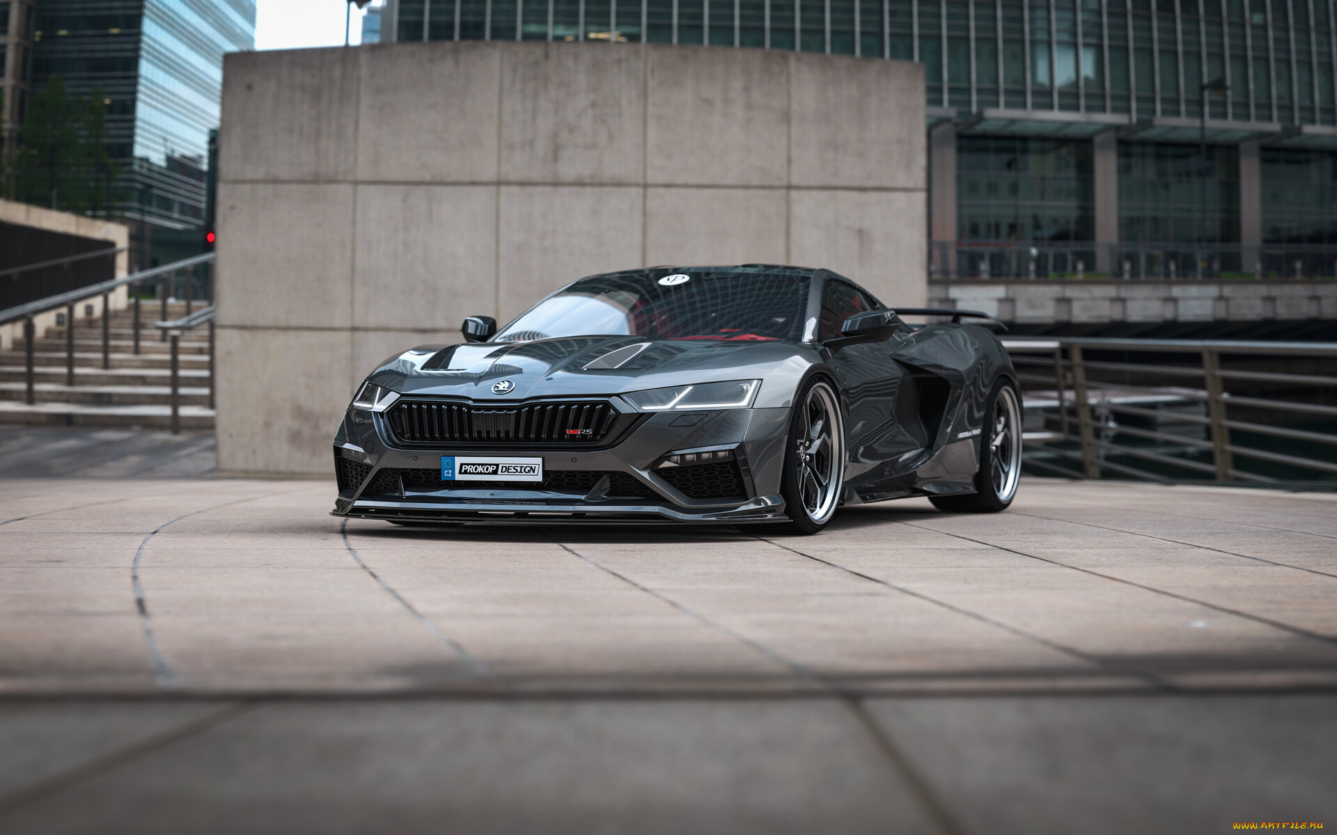 skoda, octavia, rs, автомобили, 3д, skoda, octavia, rs, 4-generation, with, mid-engine, tuning, car, тюнинг, авто