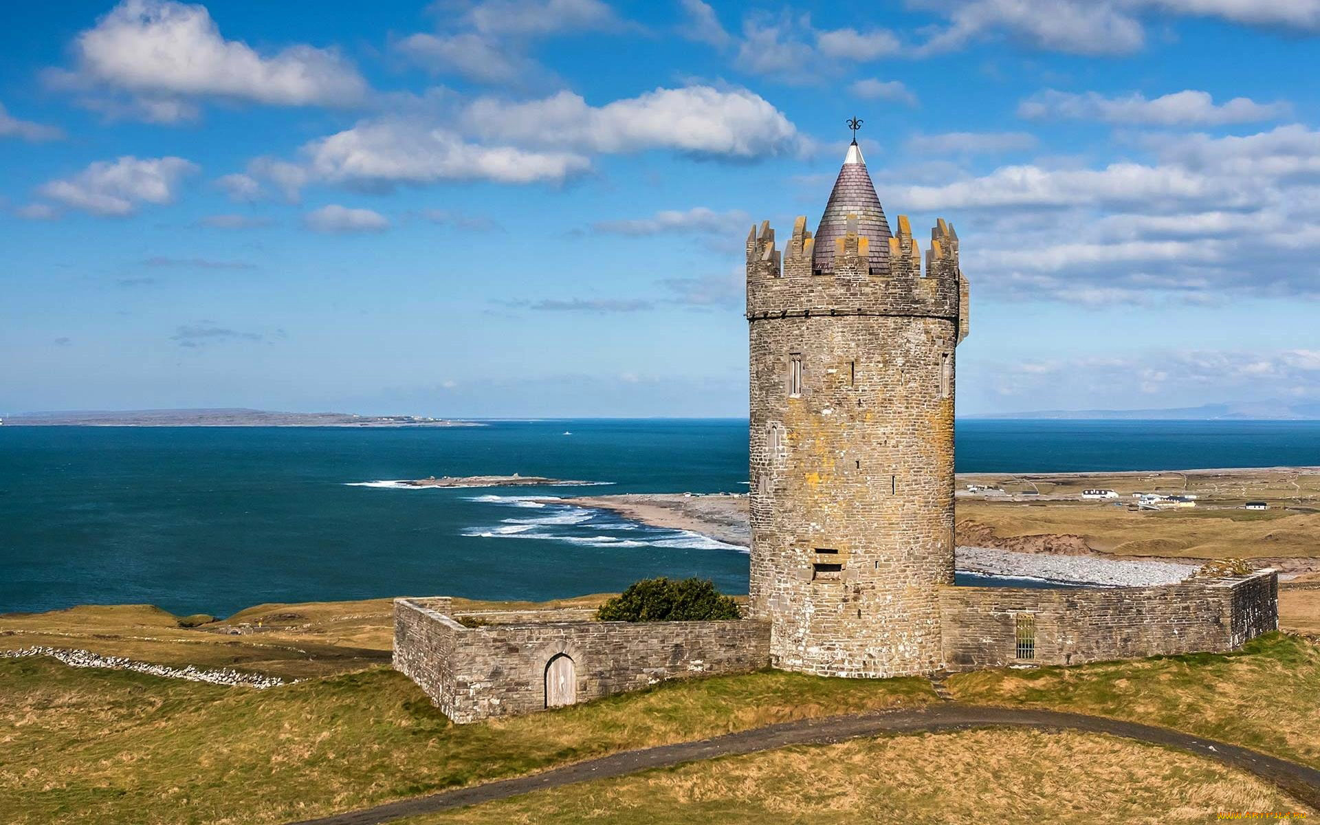 doonagore, castle, ireland, города, замки, ирландии, doonagore, castle