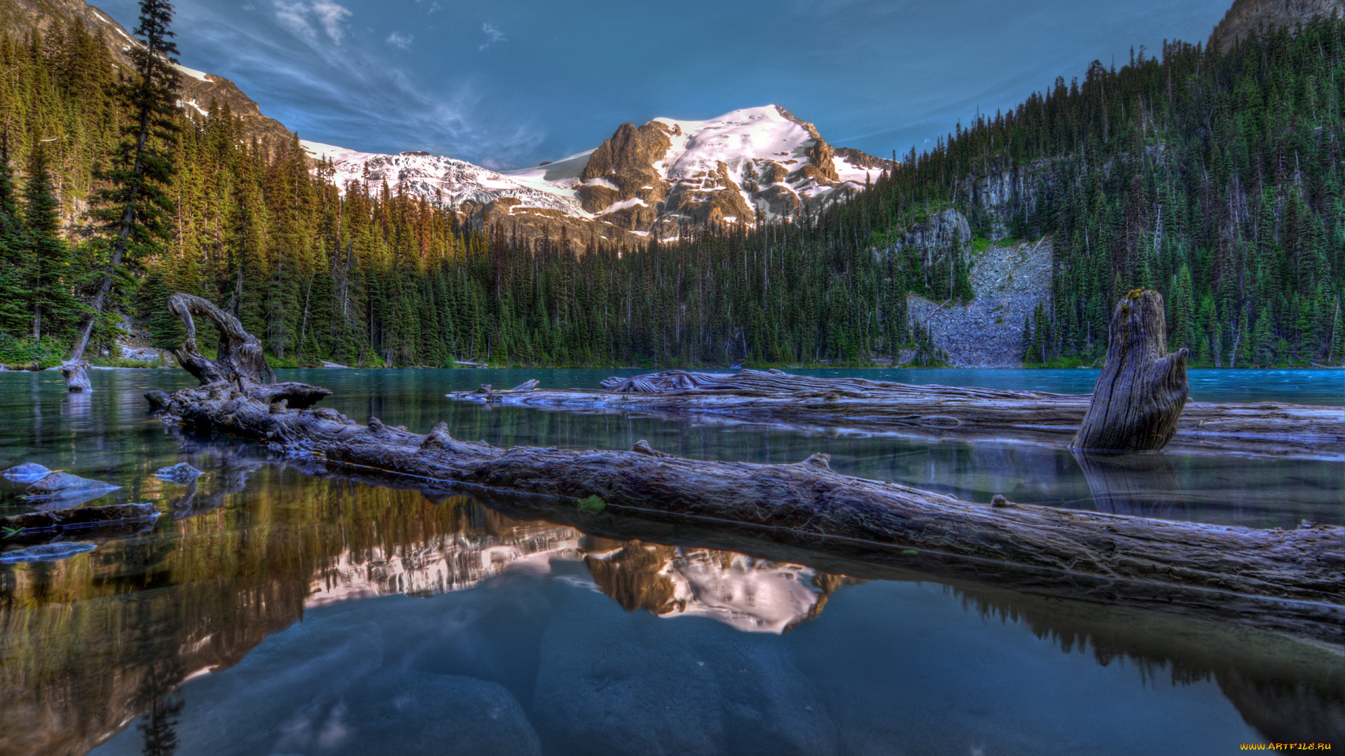 природа, реки, озера, ели, canada, деревья, лес, горы, озеро