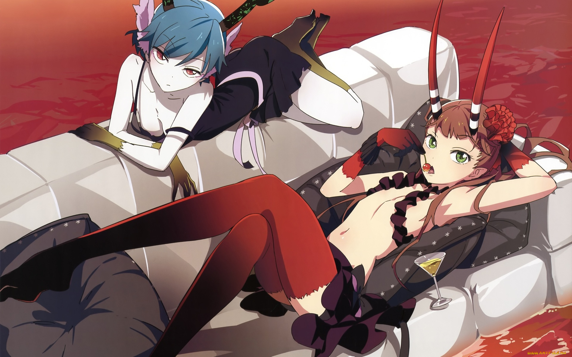 аниме, control, демоны, девушки