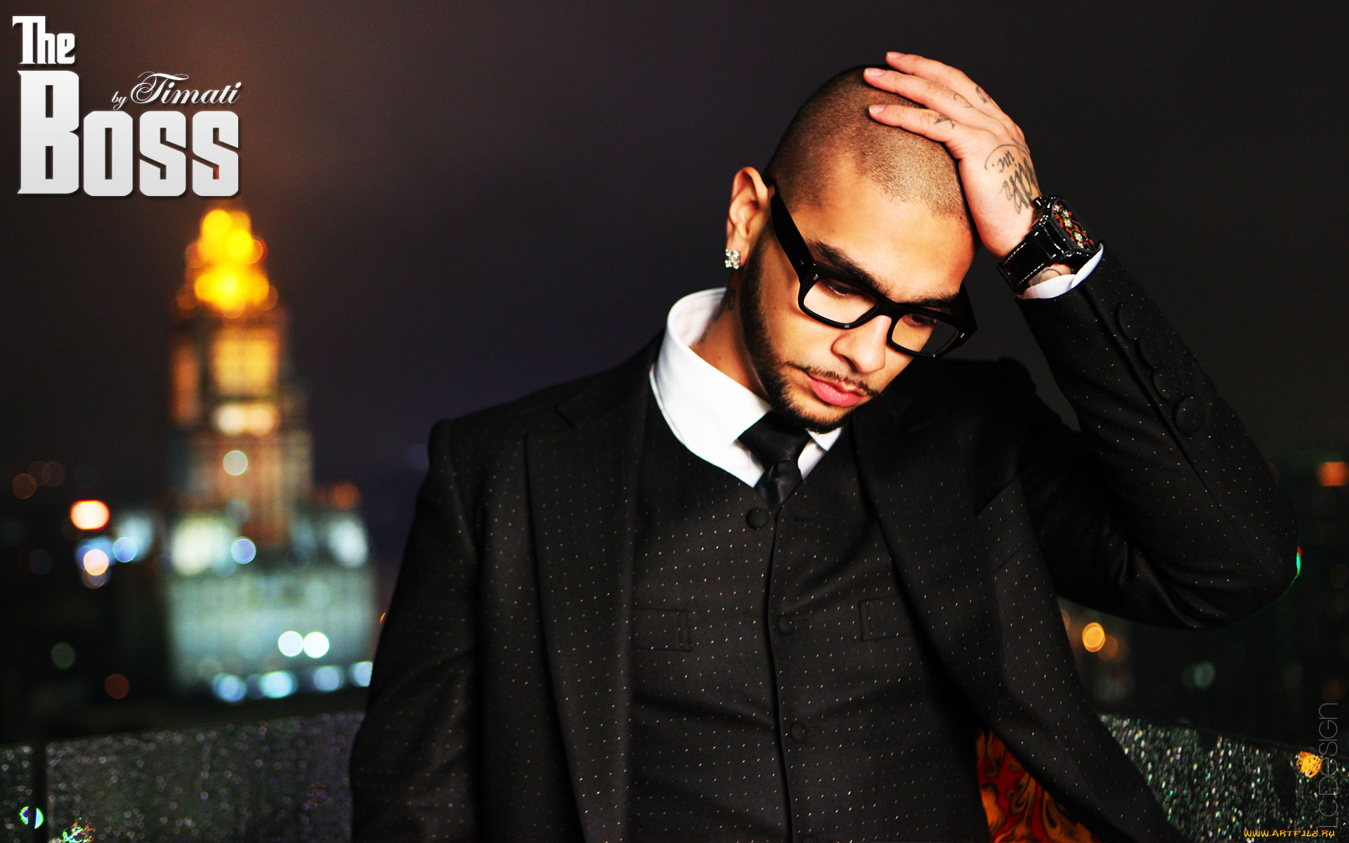 музыка, тимати, очки, жилет, галстук