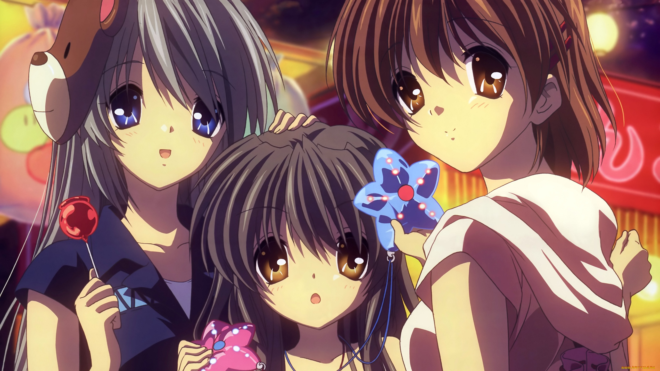 аниме, clannad, девушки