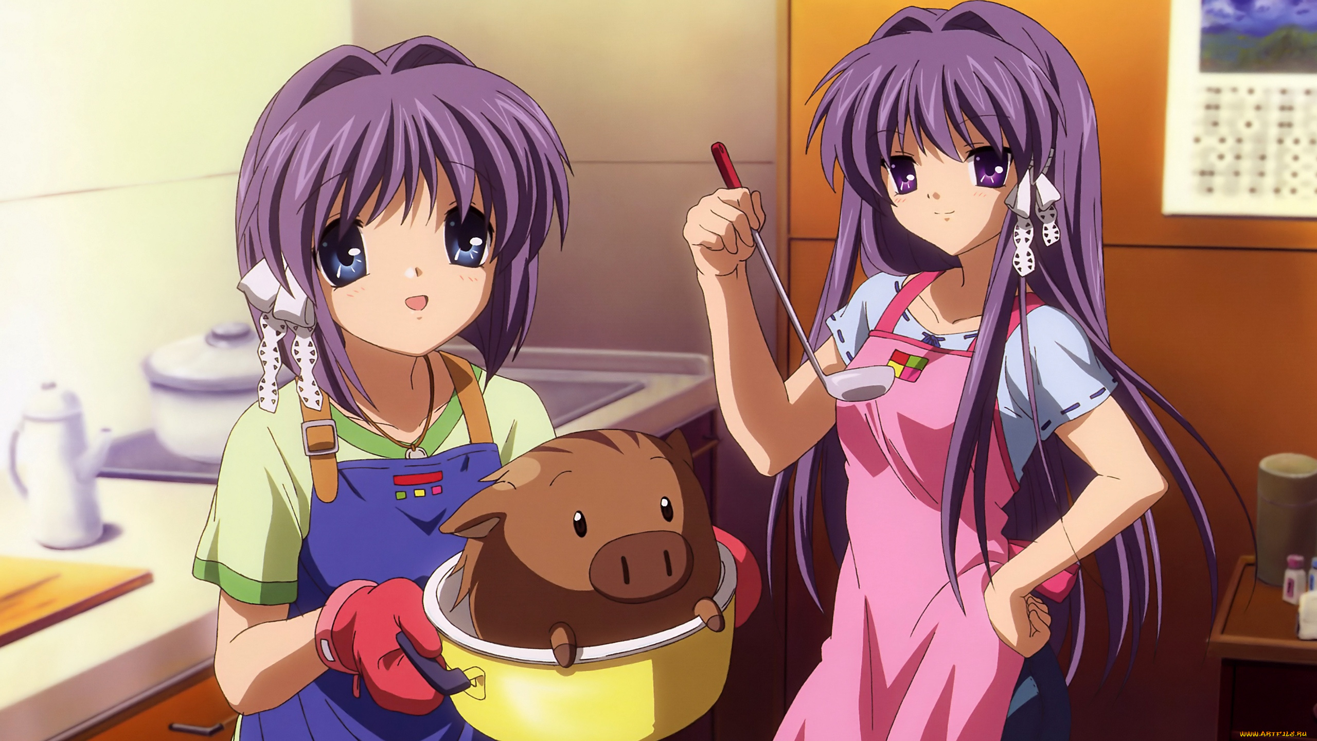 аниме, clannad, девушки