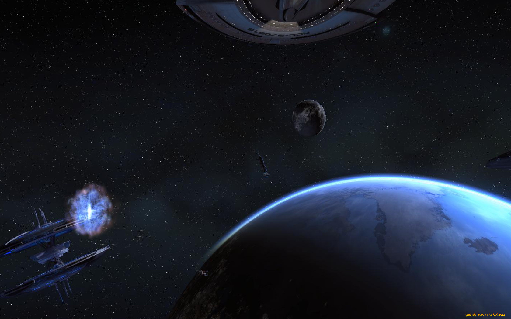 космос, арт, планета