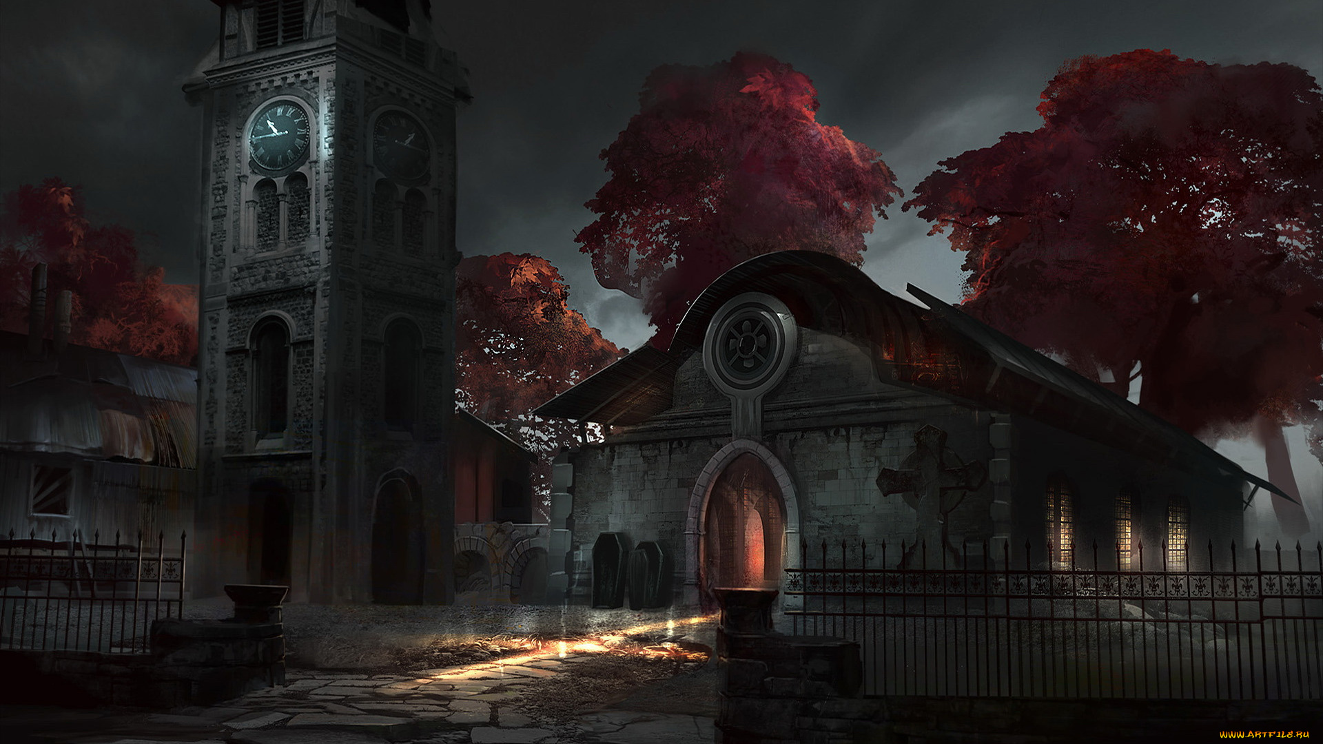 3д, графика, architecture, архитектура, ночь, дом