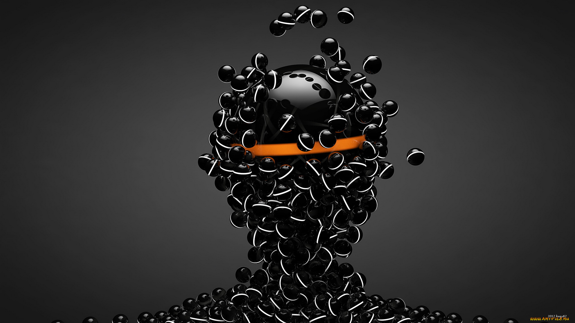 3д, графика, другое, шары