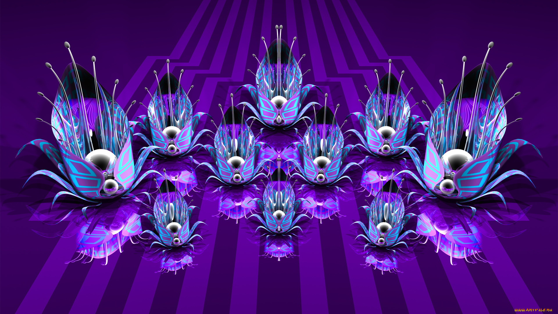 3д, графика, fractal, фракталы, линии, узор, цвета