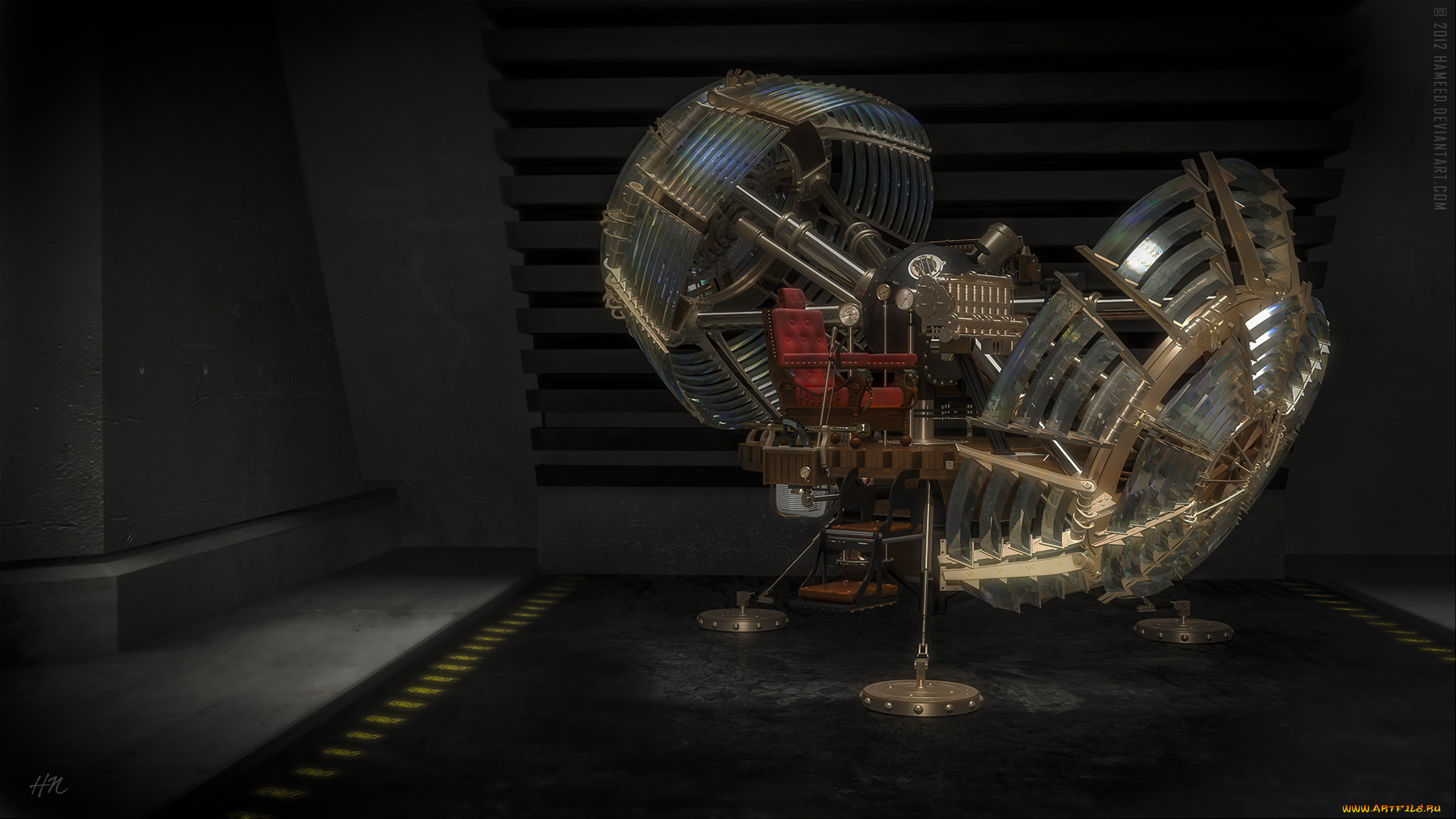 3д, графика, modeling, моделирование, механизм