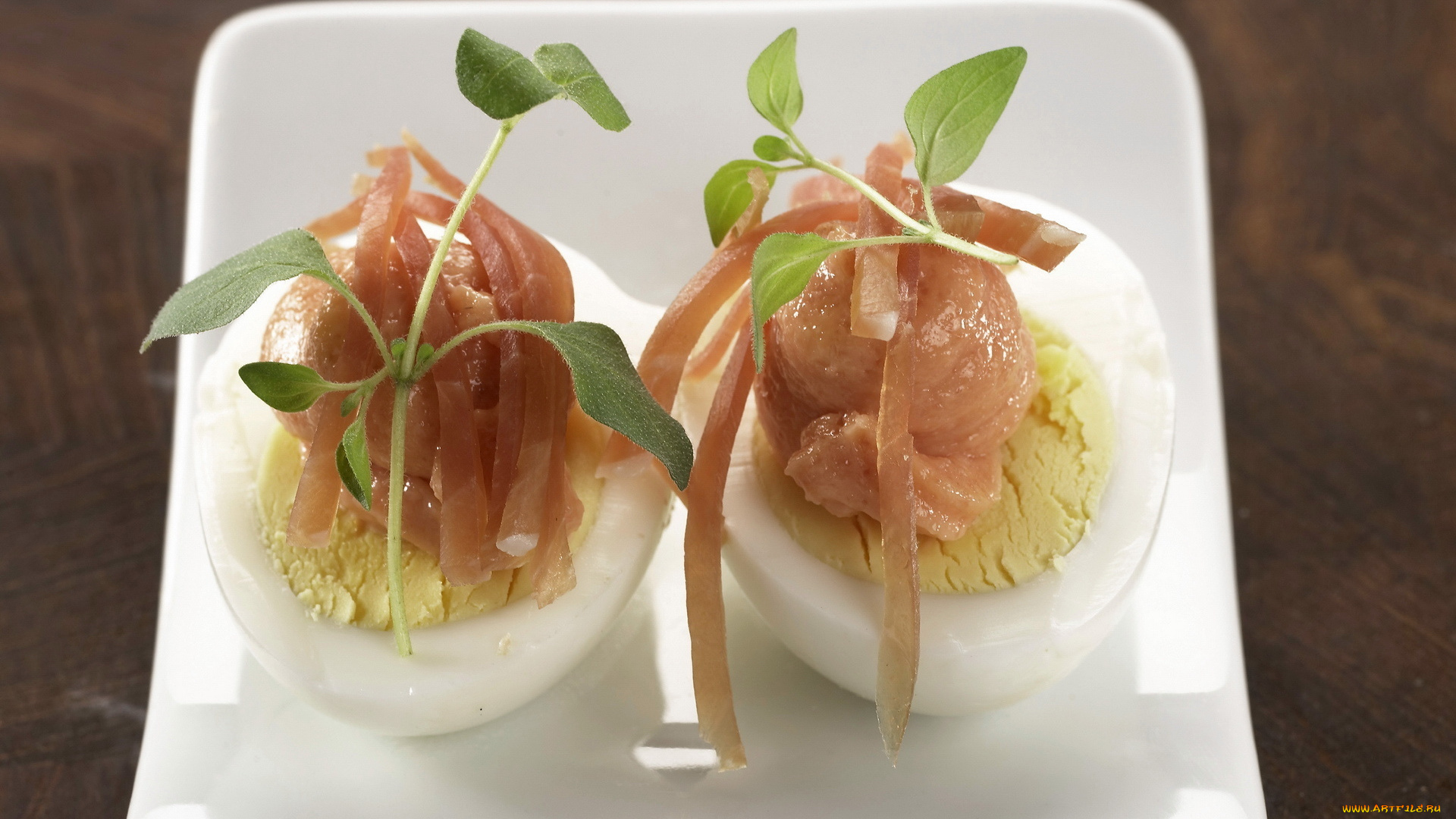 еда, Яичные, блюда, яйца, паштет, зелень