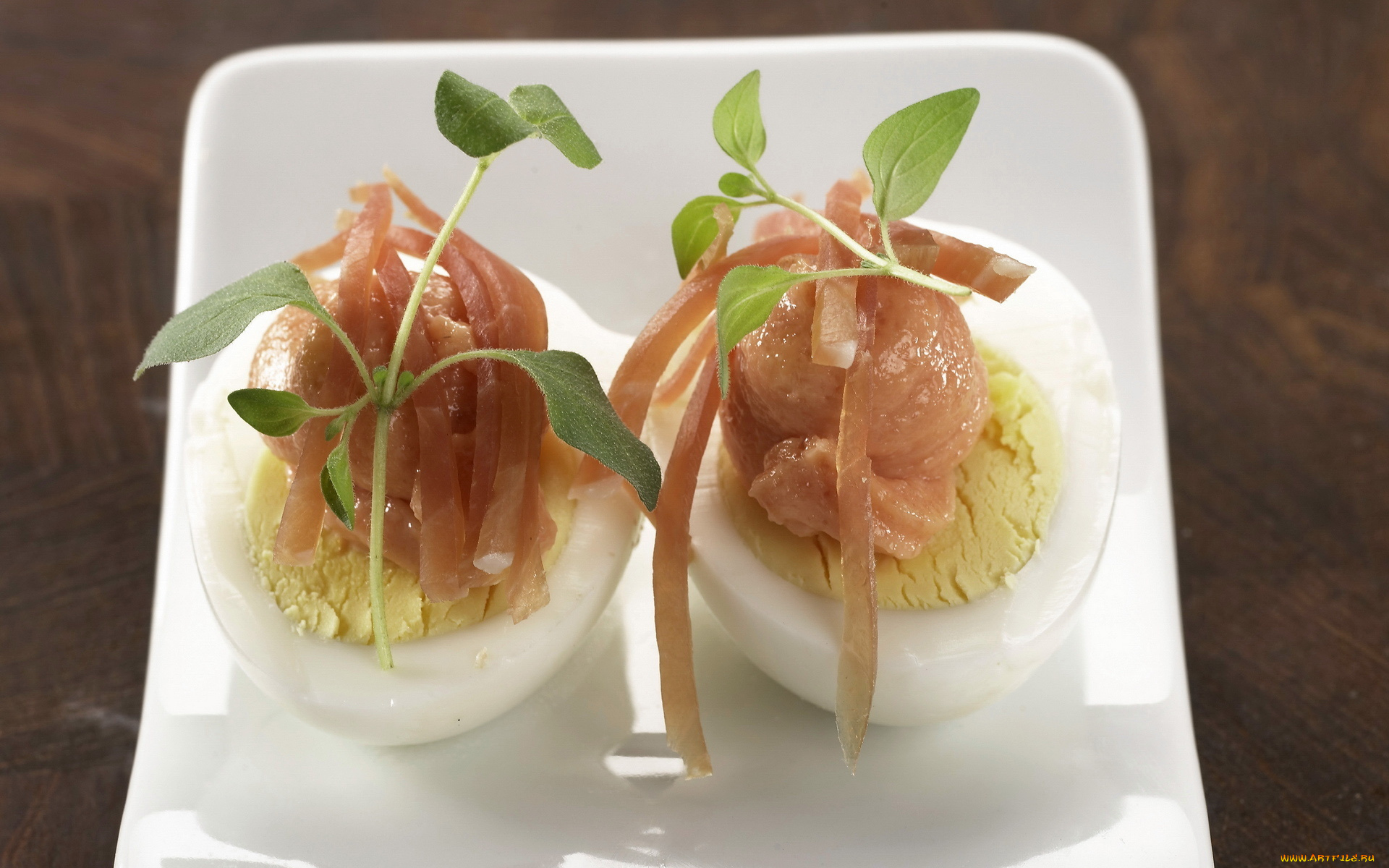 еда, Яичные, блюда, яйца, паштет, зелень