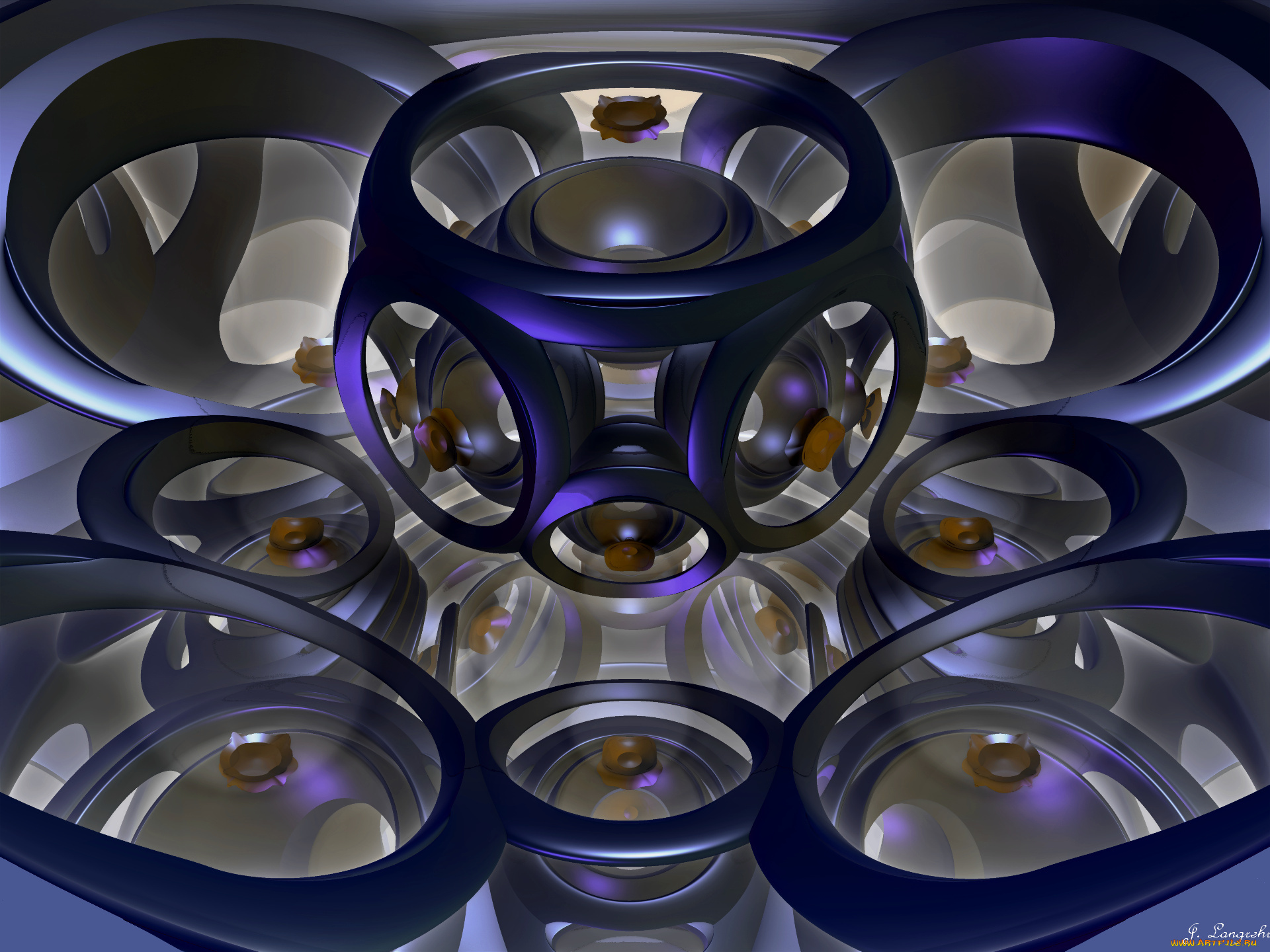 3д, графика, fractal, фракталы, узор, цвета, фон