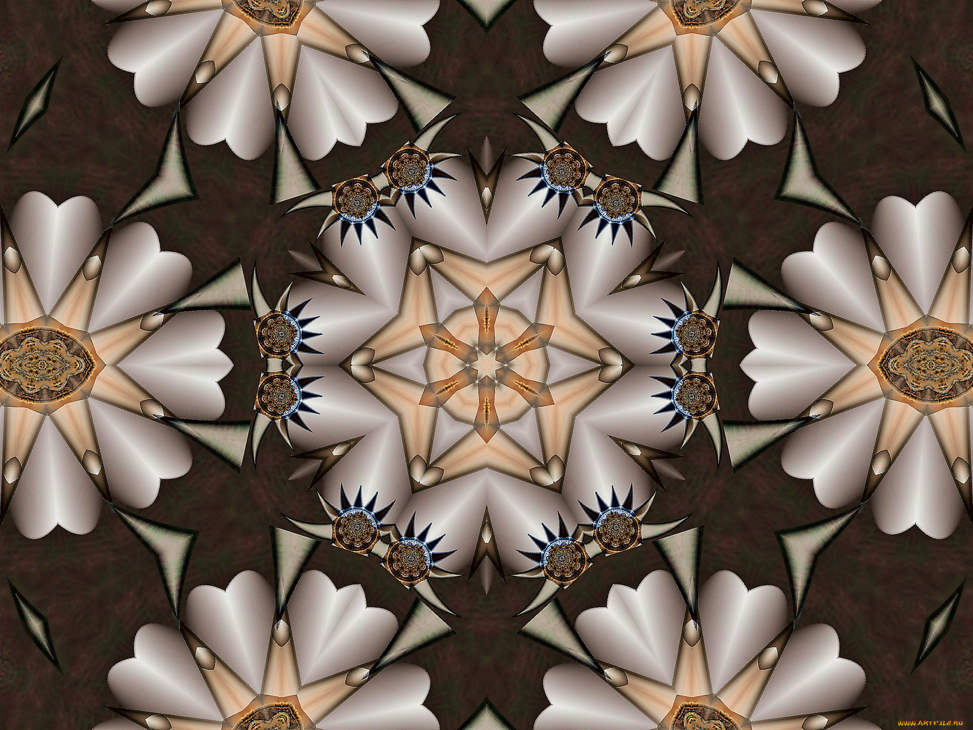 3д, графика, fractal, фракталы, цвета, узор, фон