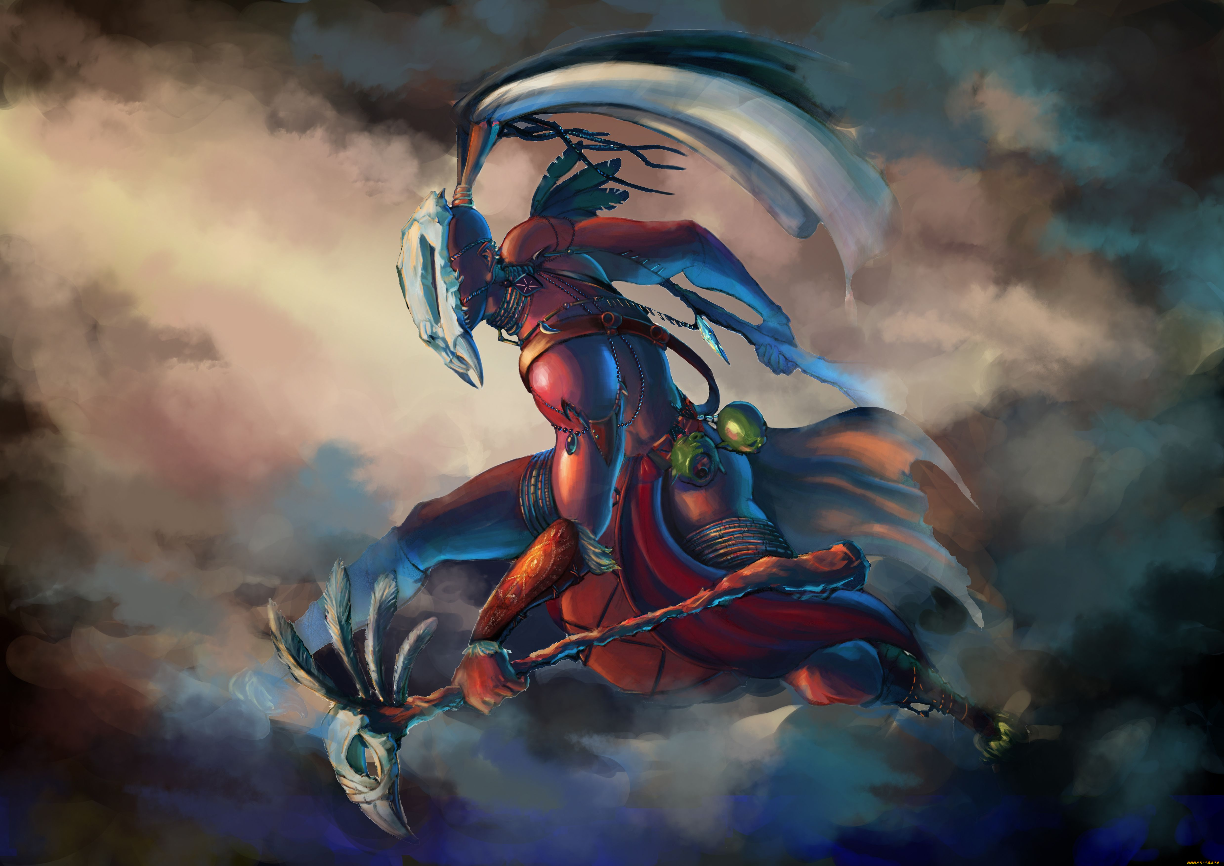 diablo, iii, видео, игры, арт, witch, doctor