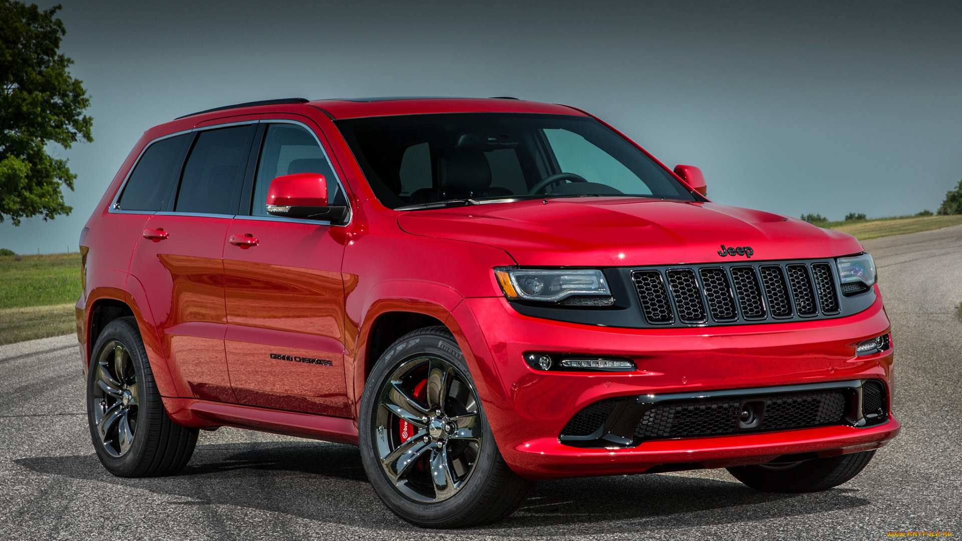 автомобили, jeep, 2015г, cherokee, srt, красный, wk2, red, vapor, grand