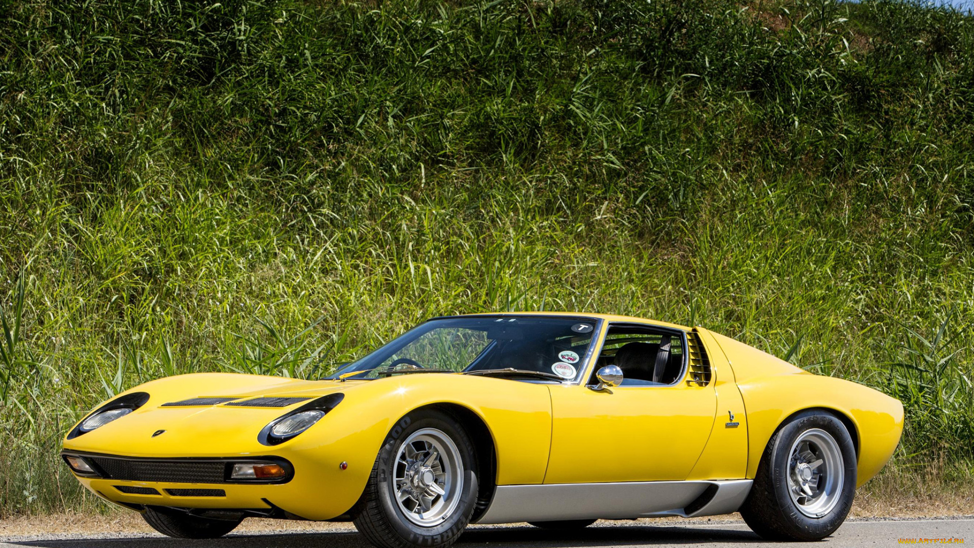 автомобили, lamborghini, sv, uk-spec, p400, miura, желтый