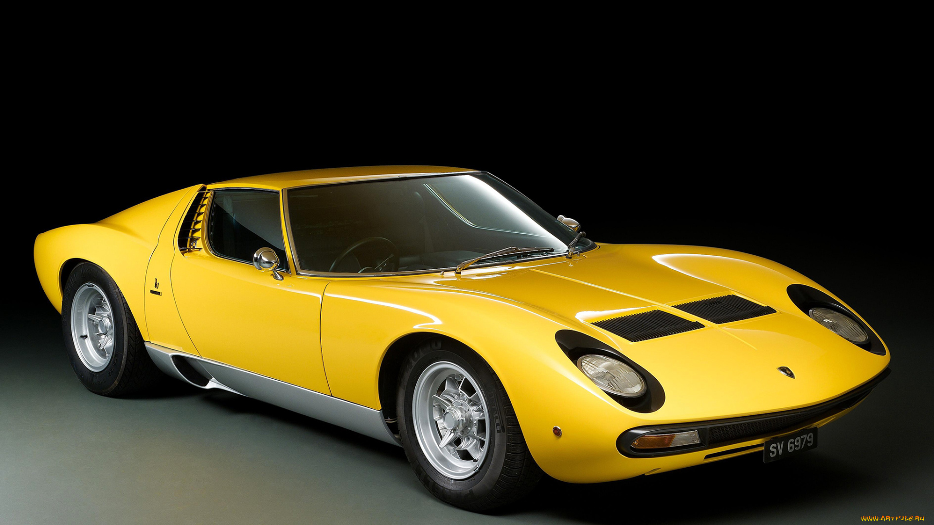 автомобили, lamborghini, желтый, uk-spec, sv, p400, miura