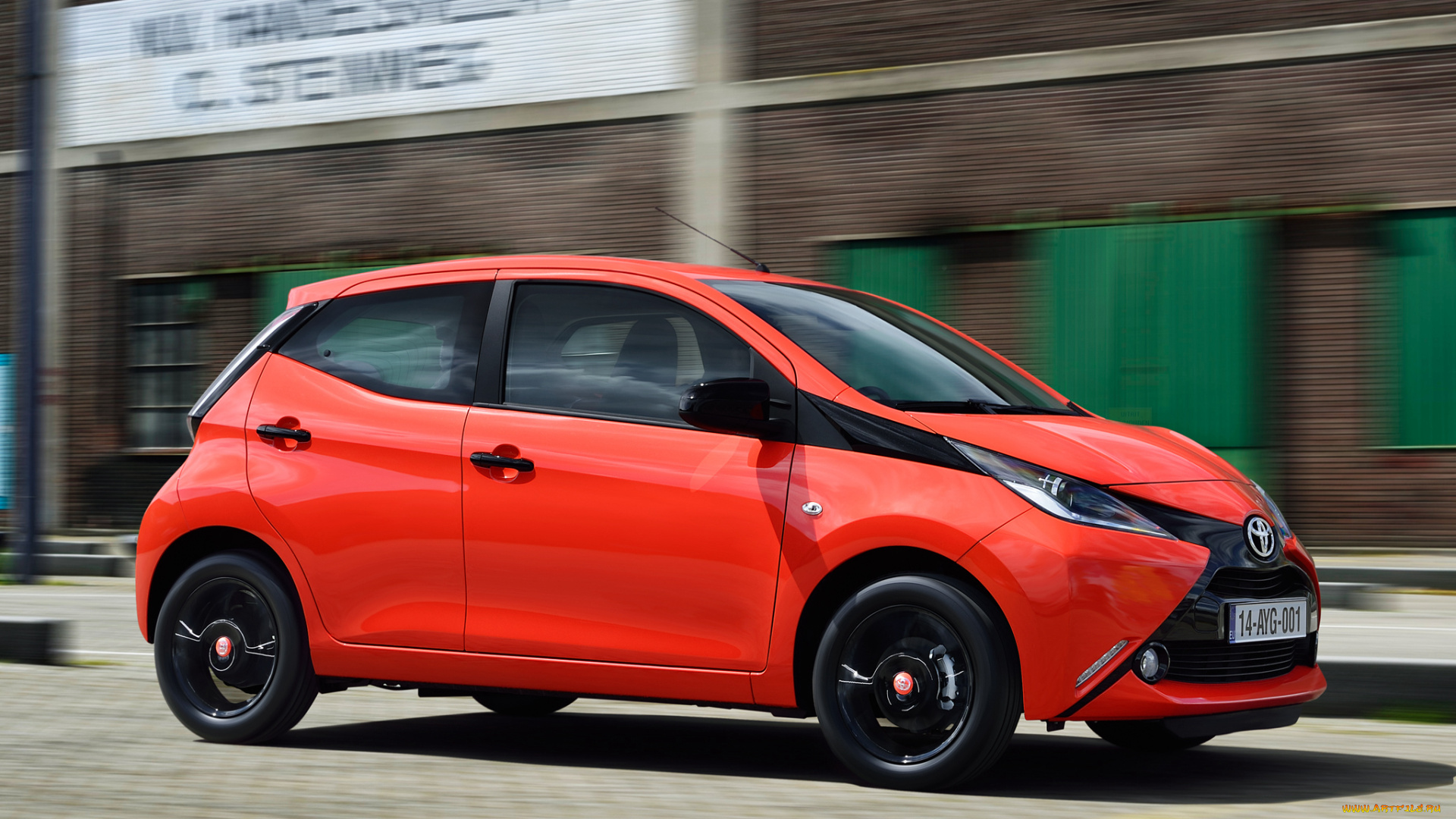 автомобили, toyota, красный, 5-door, 2014г, x-cite, aygo
