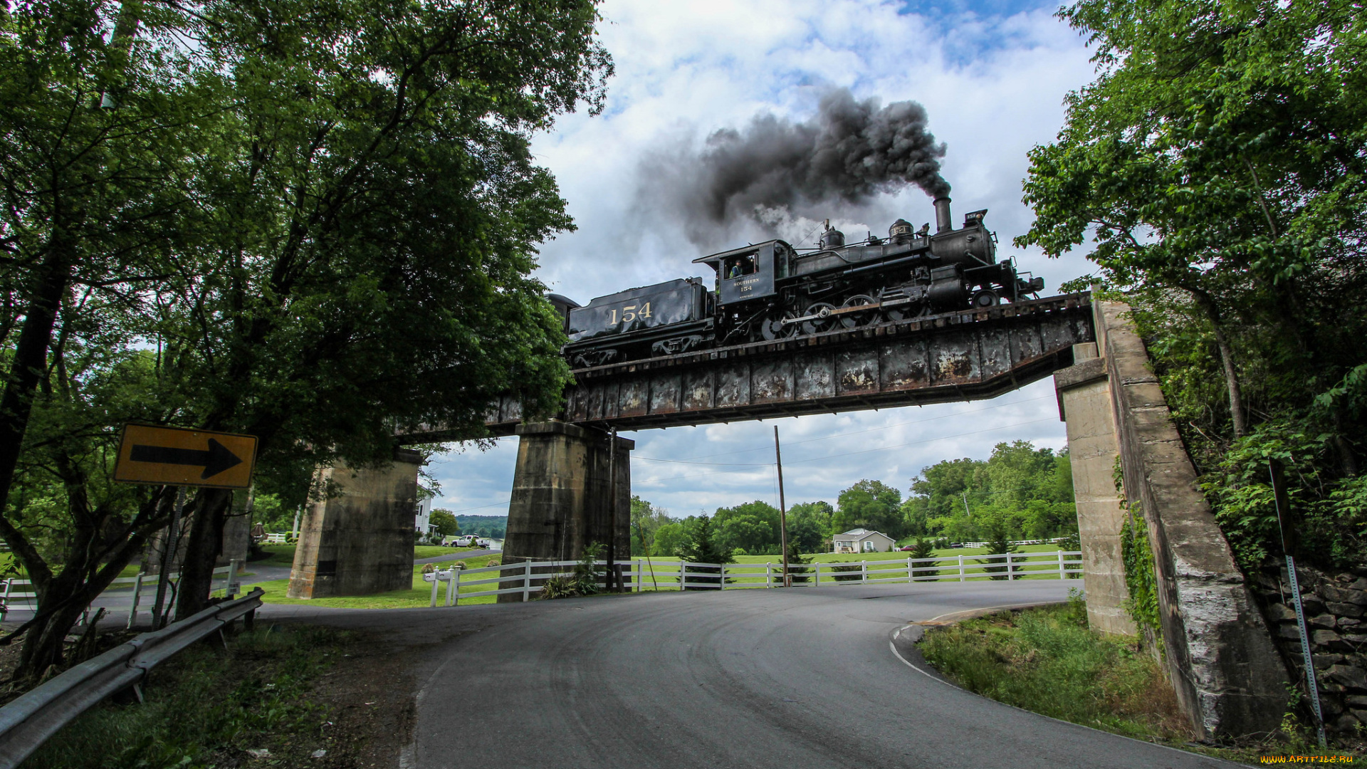 техника, паровозы, паровоз, рельсы, вагоны, железная, дорога