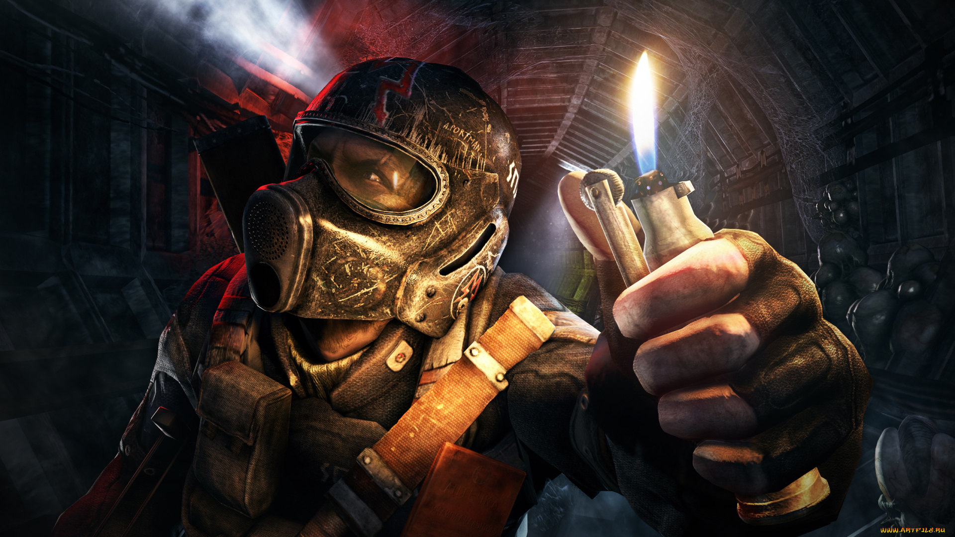 видео, игры, metro, , last, light, шлем, темно, зажигалка, 4a, games, deep, silver, last, light, 2033, redux, тунель