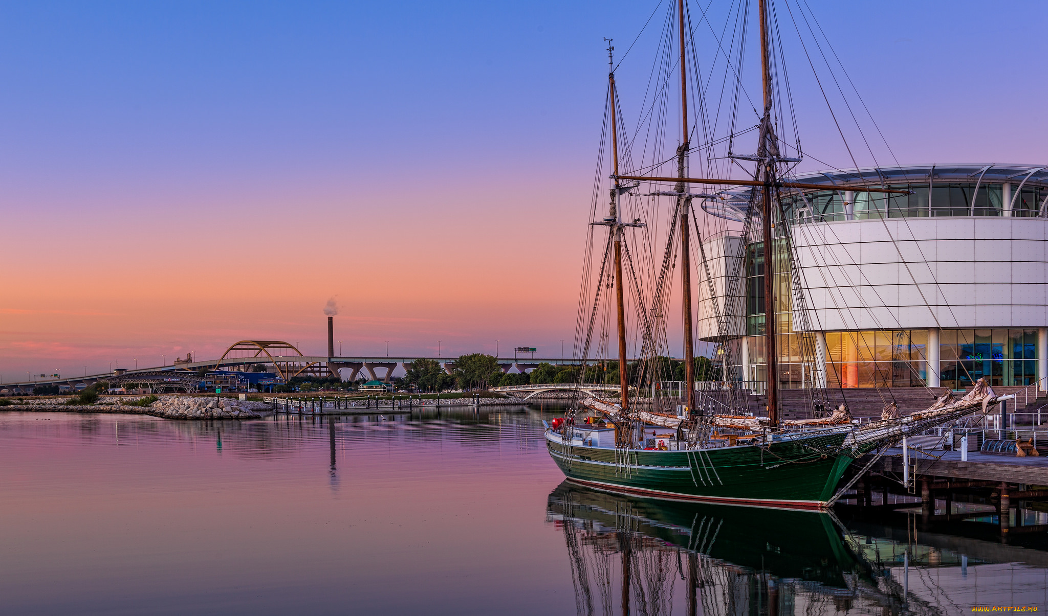 корабли, парусники, бухта, причал, парусник