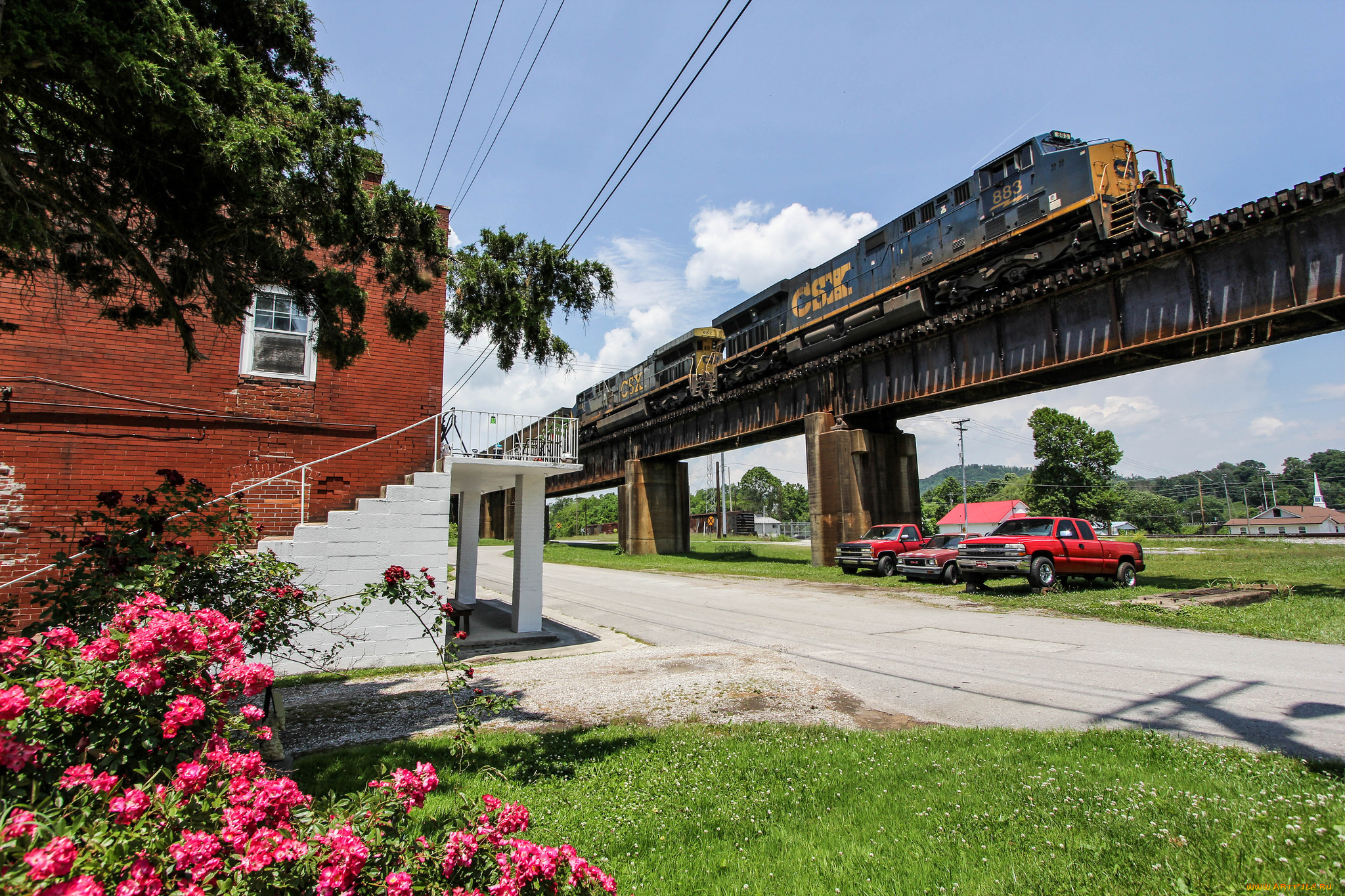 техника, поезда, состав, локомотив, рельсы, дорога, железная