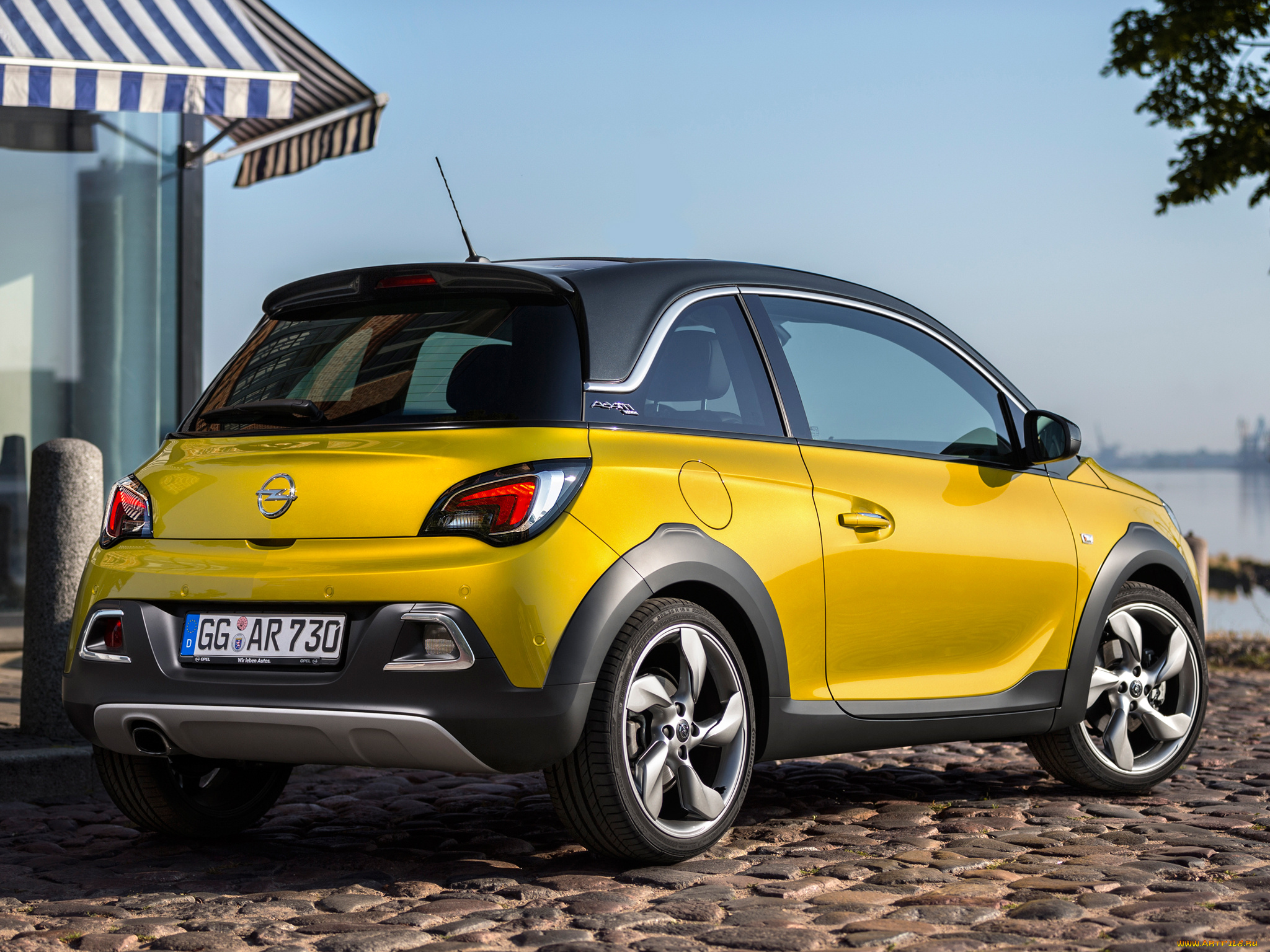 автомобили, opel, adam, rocks, желтый, 2014г