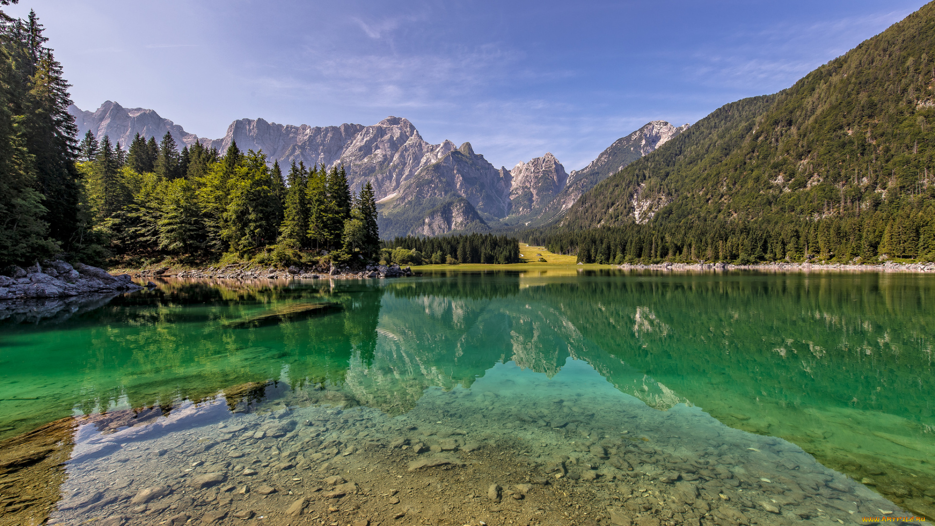 природа, реки, озера, горы, река, лес