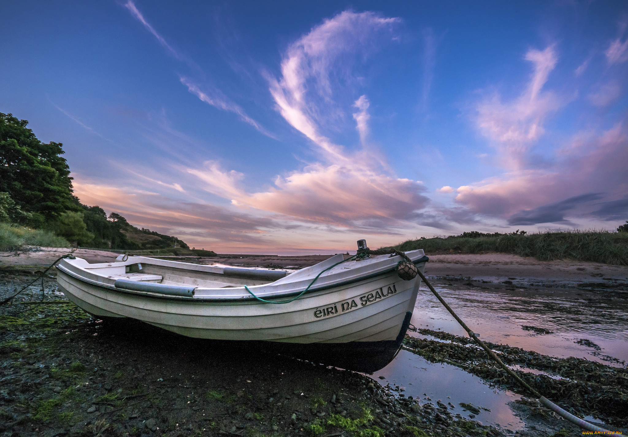 корабли, лодки, , шлюпки, шлюпка, отмель, река