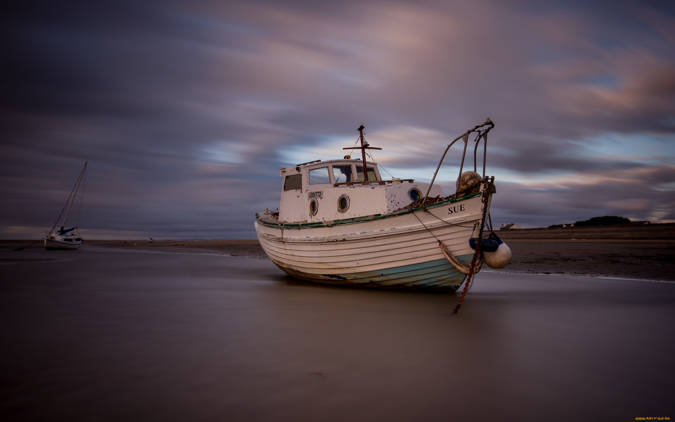 корабли, баркасы, , , буксиры, пейзаж, ночь, корабль