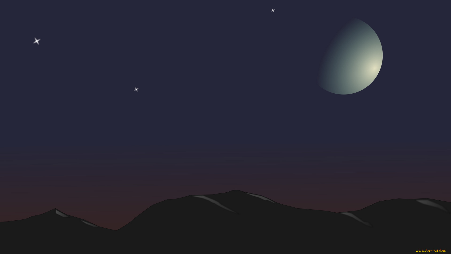 космос, арт, планета, вселенная