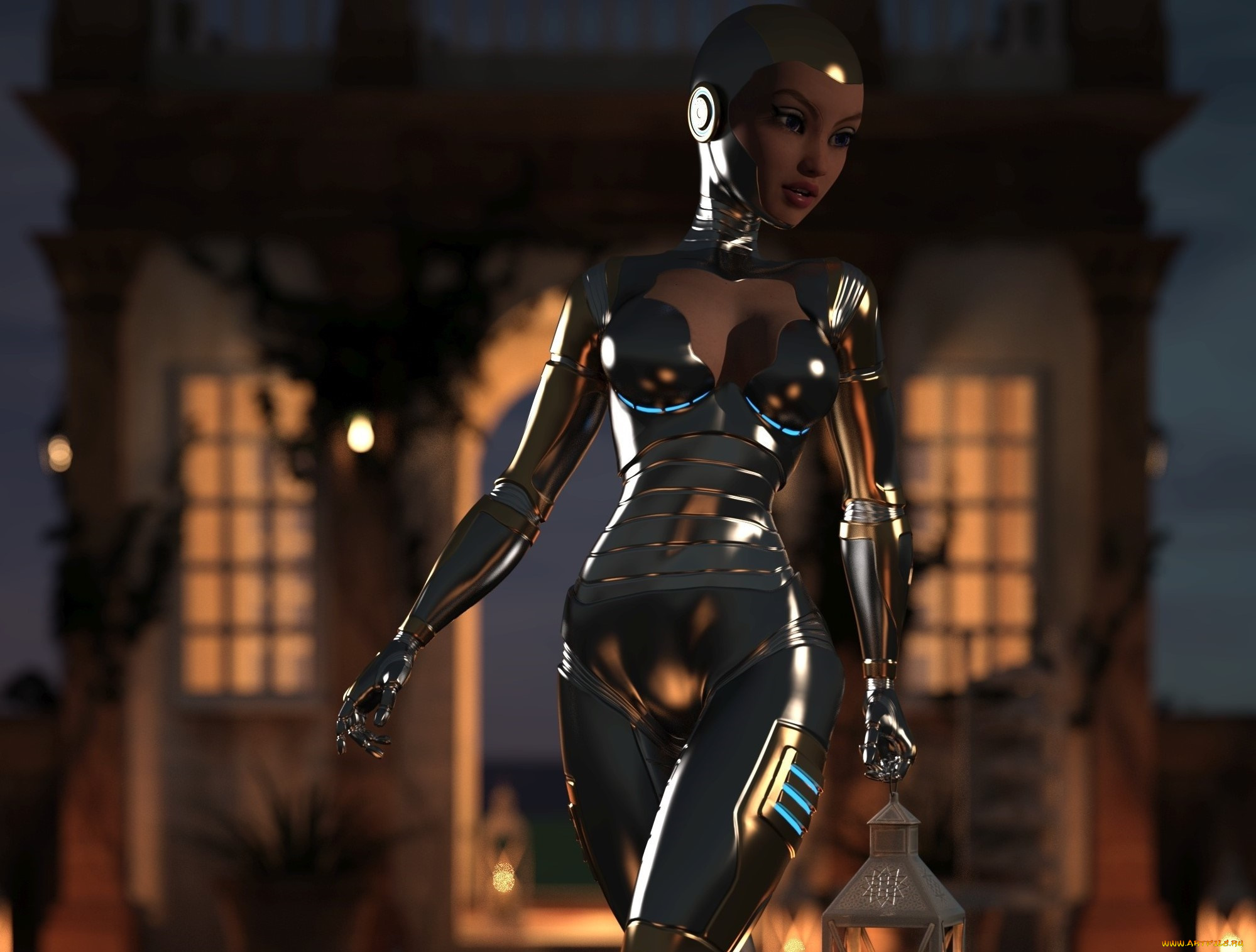 3д, графика, фантазия, , fantasy, девушка, фон, взгляд