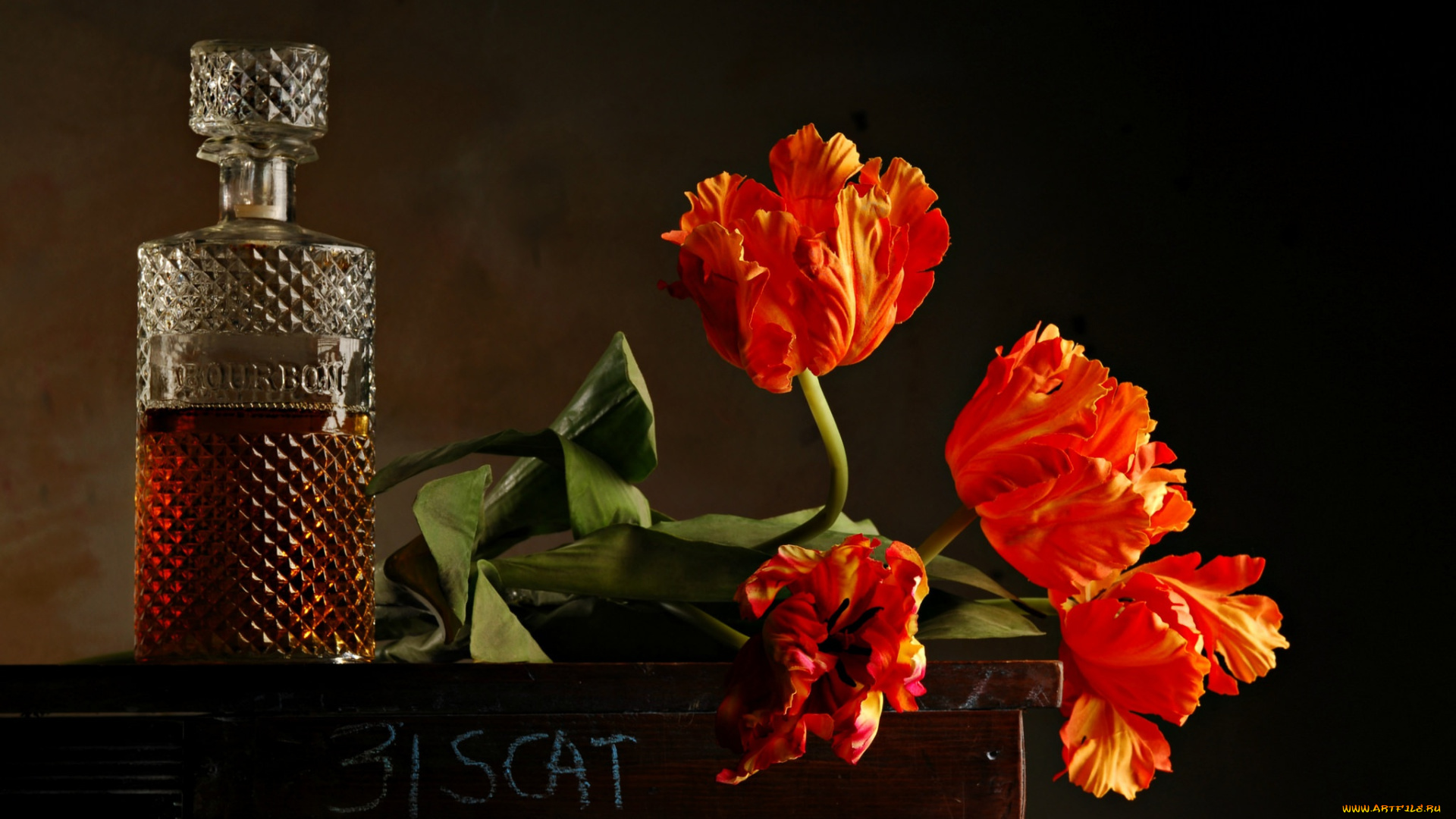 бренды, бренды, напитков, , разное, тюльпаны, фон, цветы