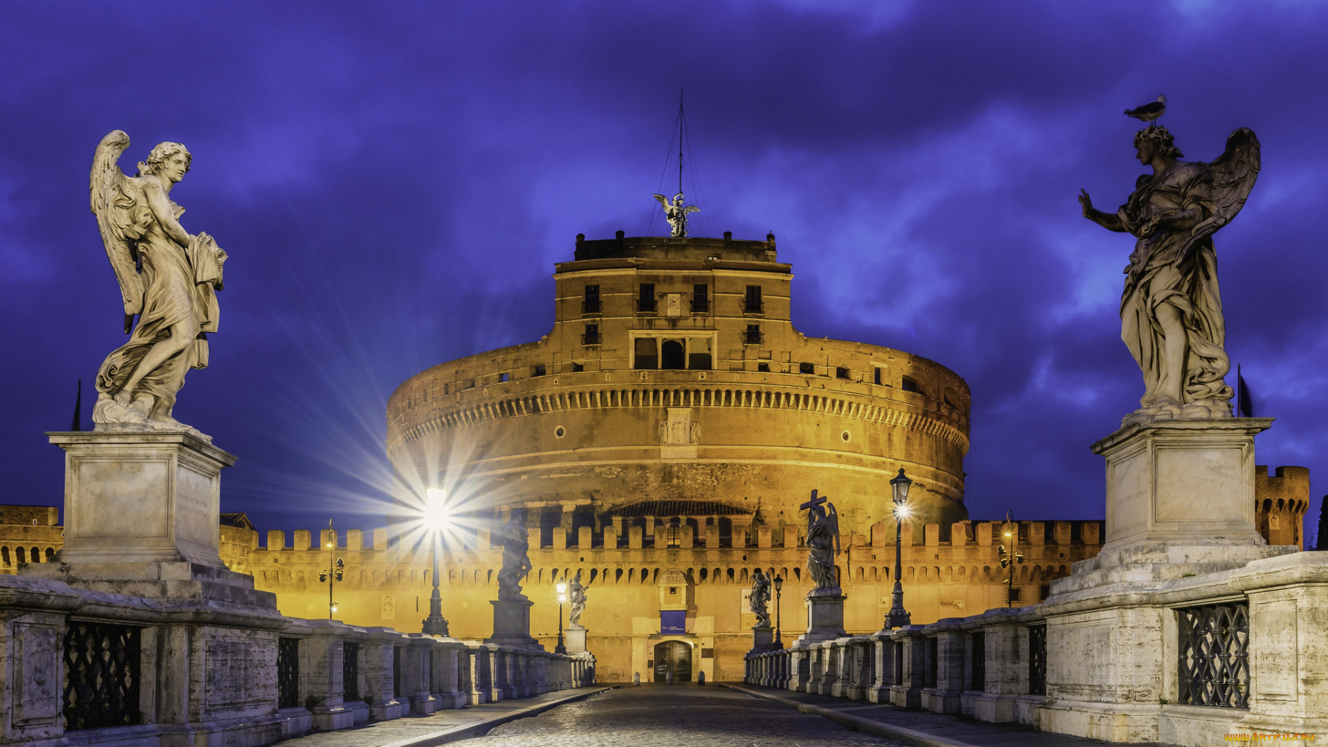 castel, sant`angelo, города, рим, , ватикан, , италия, простор