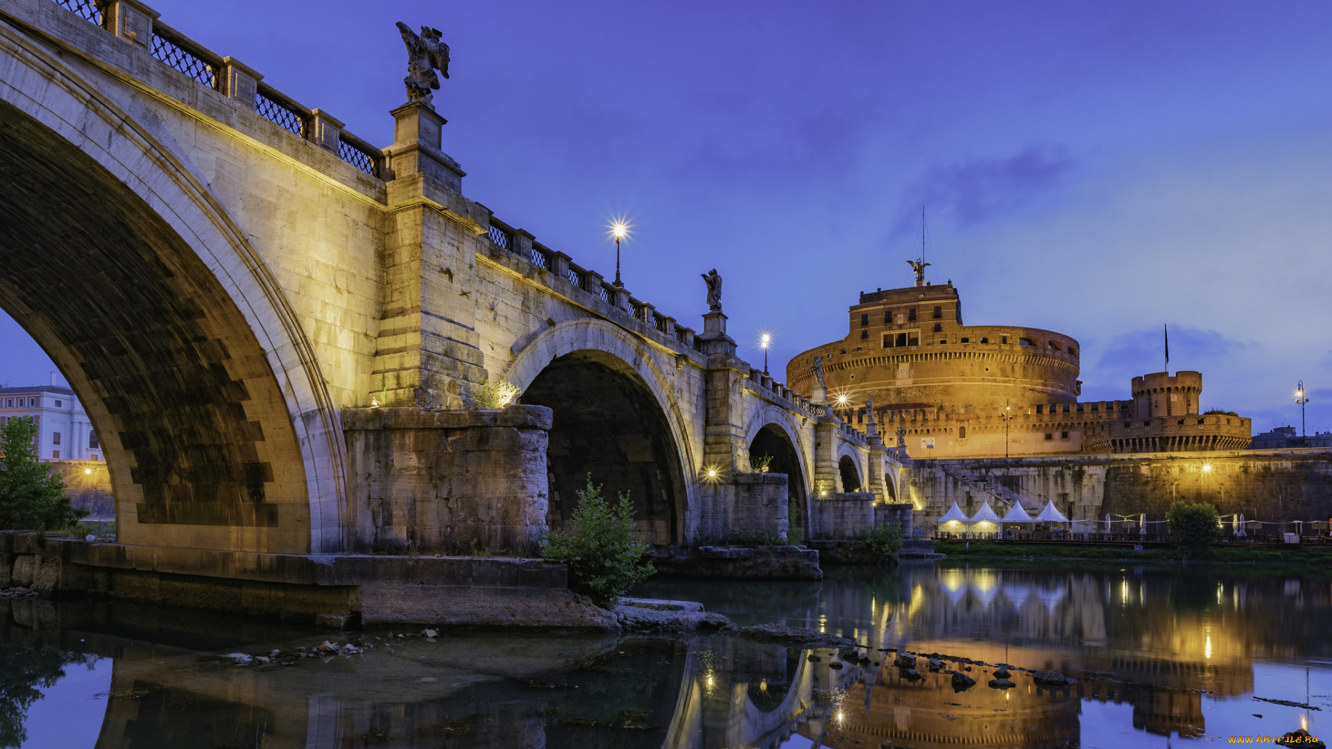 castel, sant`angelo, города, рим, , ватикан, , италия, простор